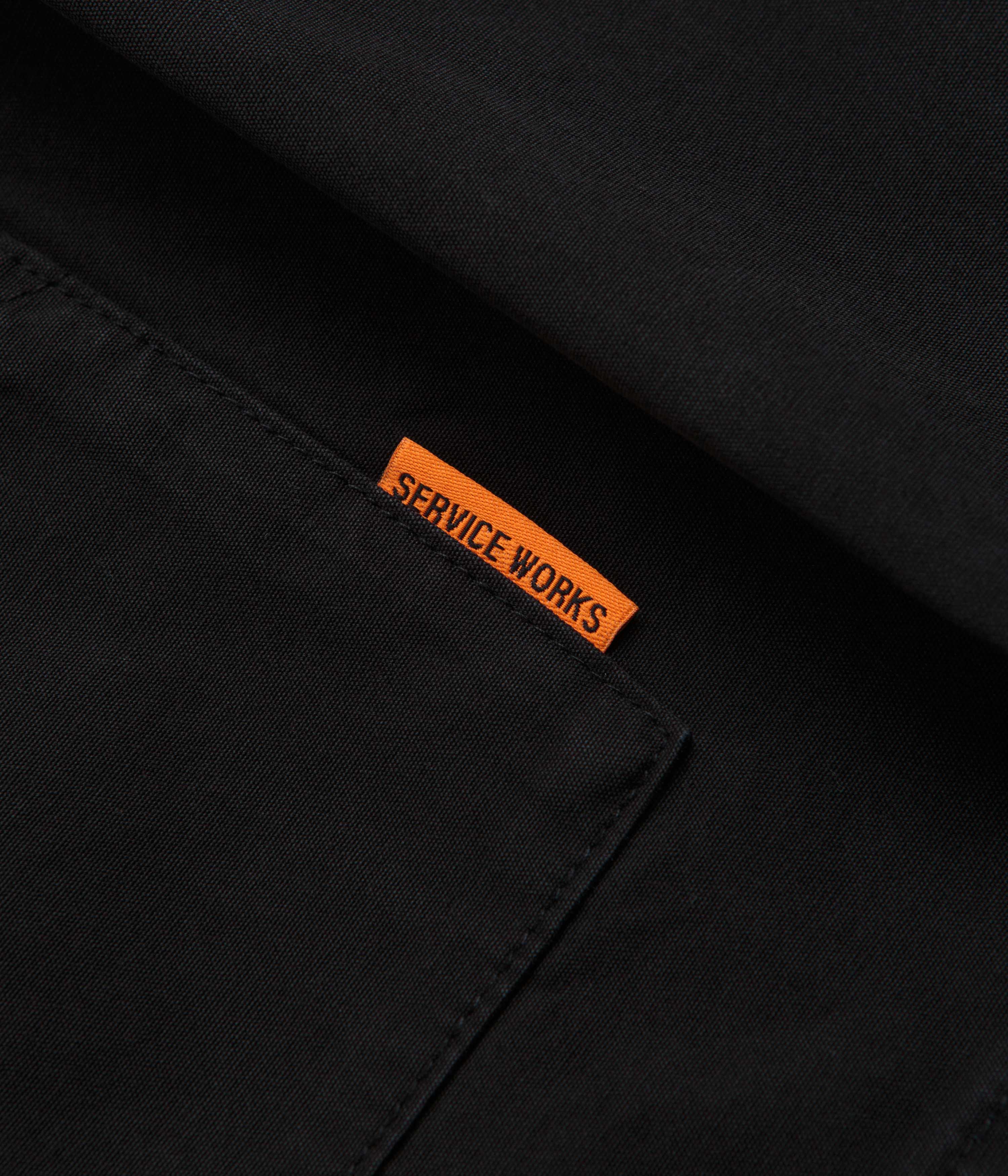 Service Works Fine Twill Waiters Jacket - Black - Image 3