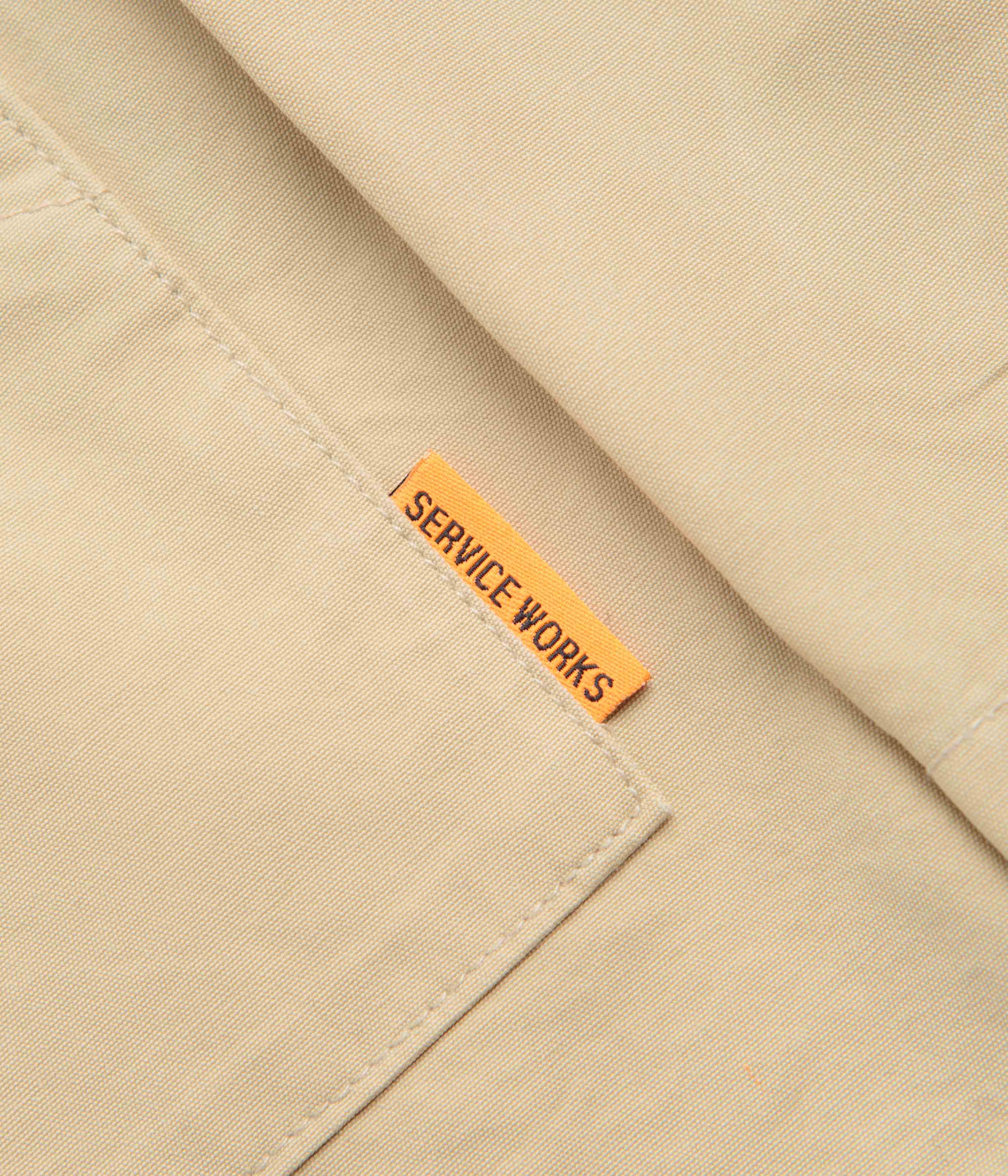Service Works Fine Twill Waiters Jacket - Pale Khaki - Image 3