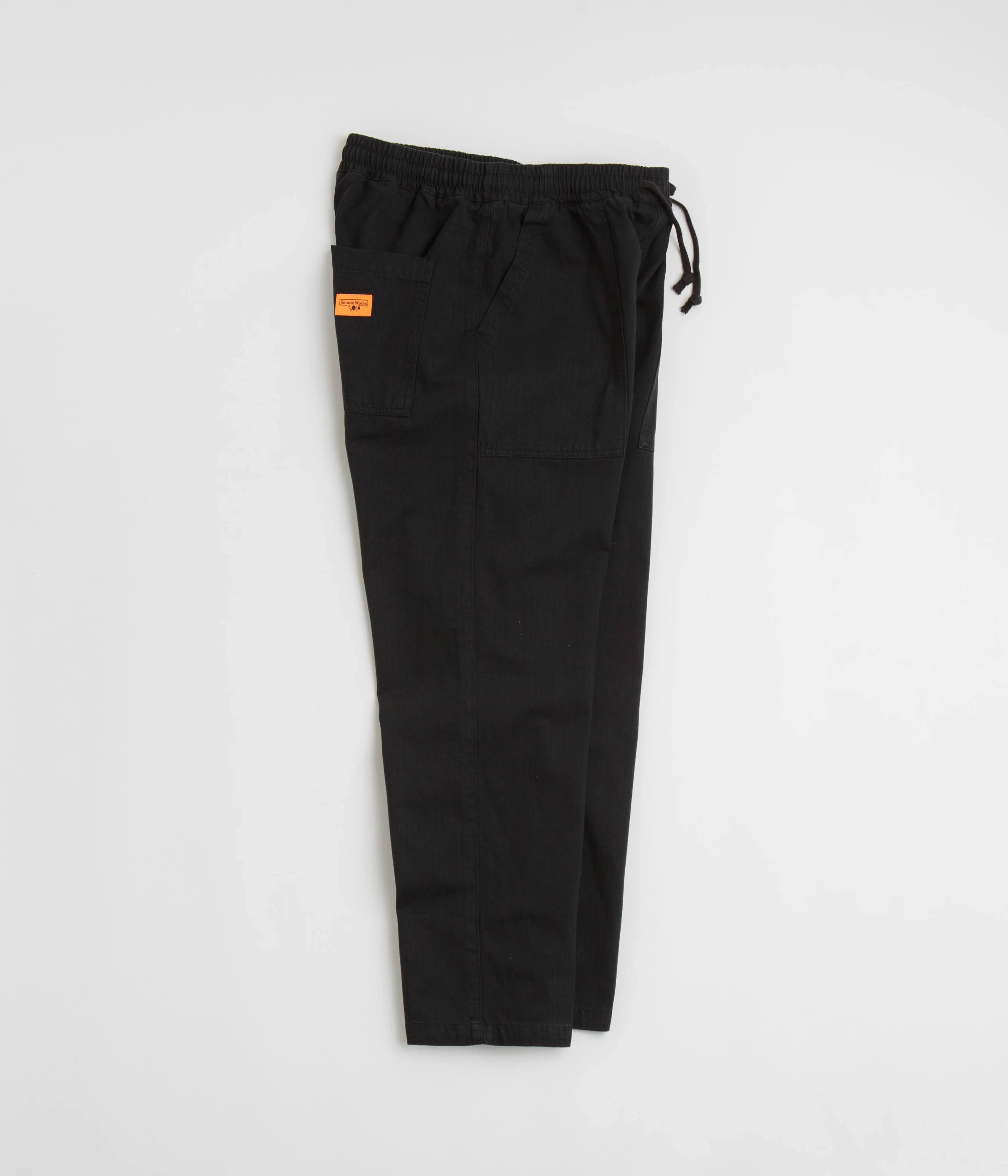 Service Works Herringbone Chef Pants - Black - Image 2