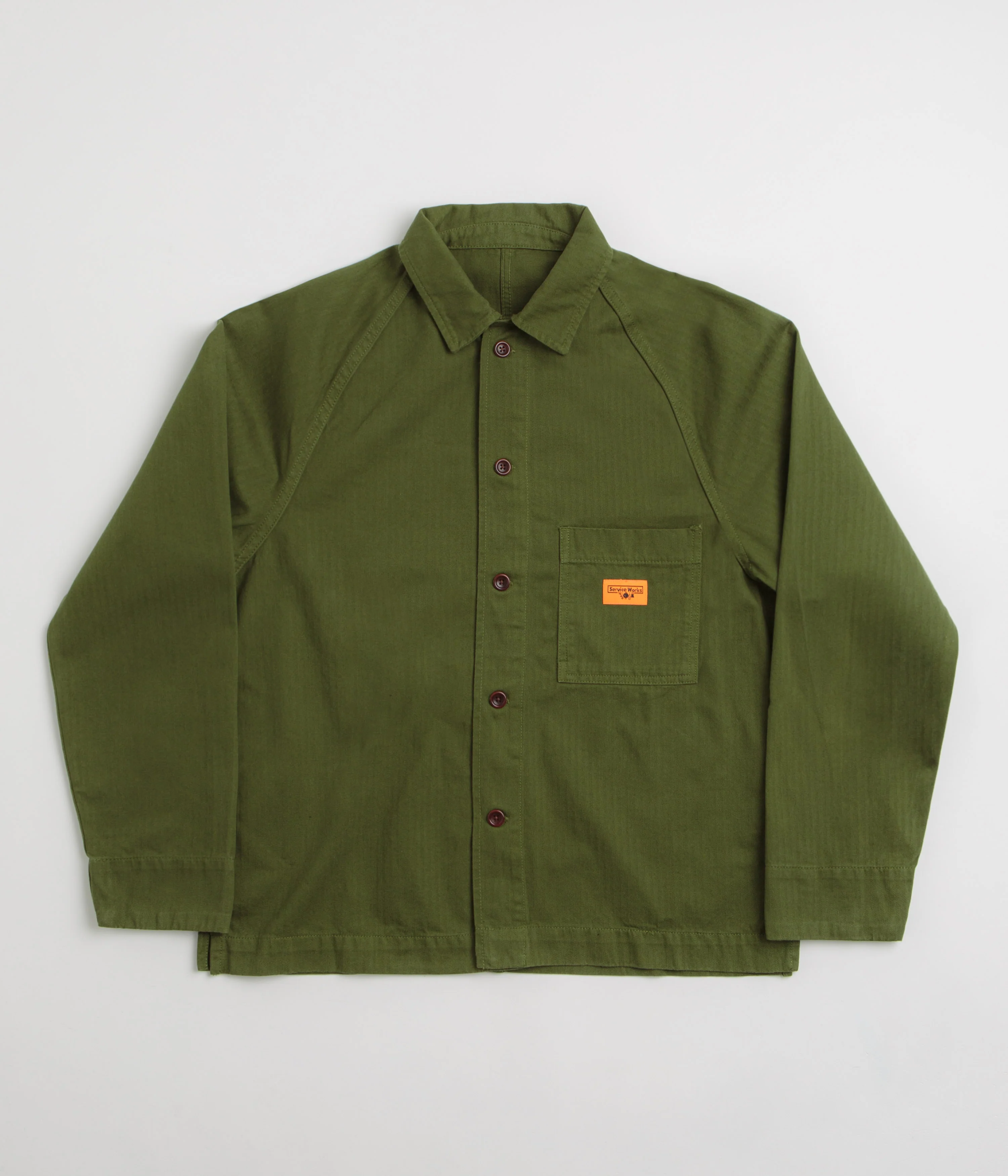 Service Works Herringbone FOH Jacket - Pesto