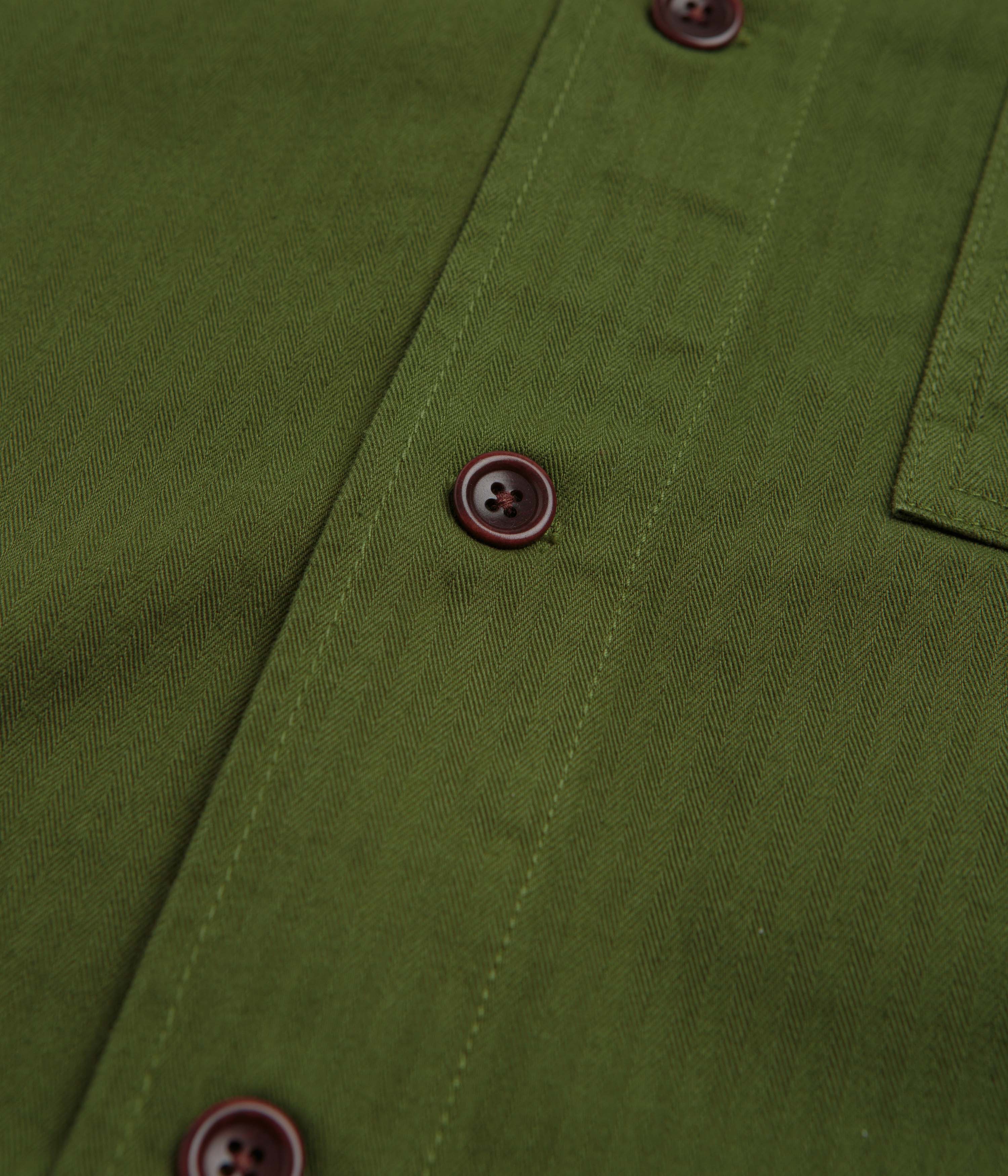 Service Works Herringbone FOH Jacket - Pesto - Image 4