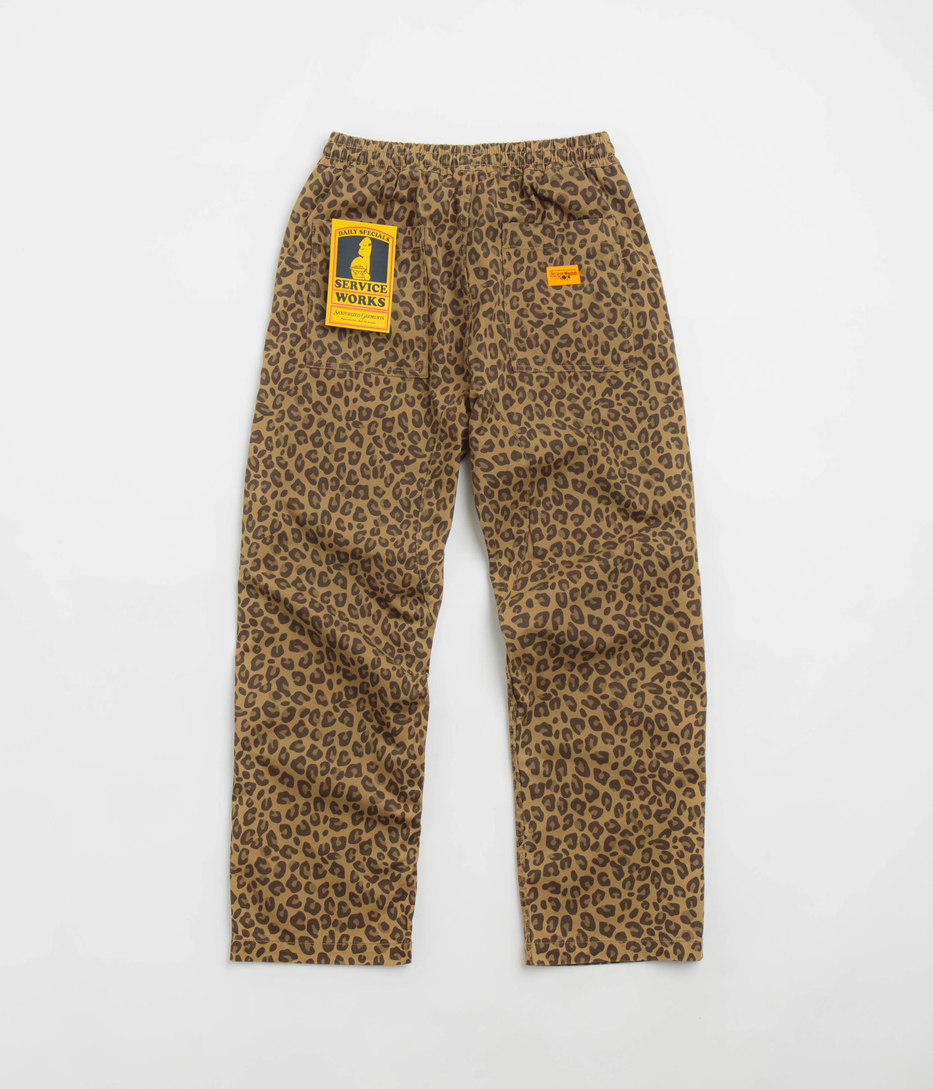 Service Works Leopard Chef Pants - Brown - Image 3