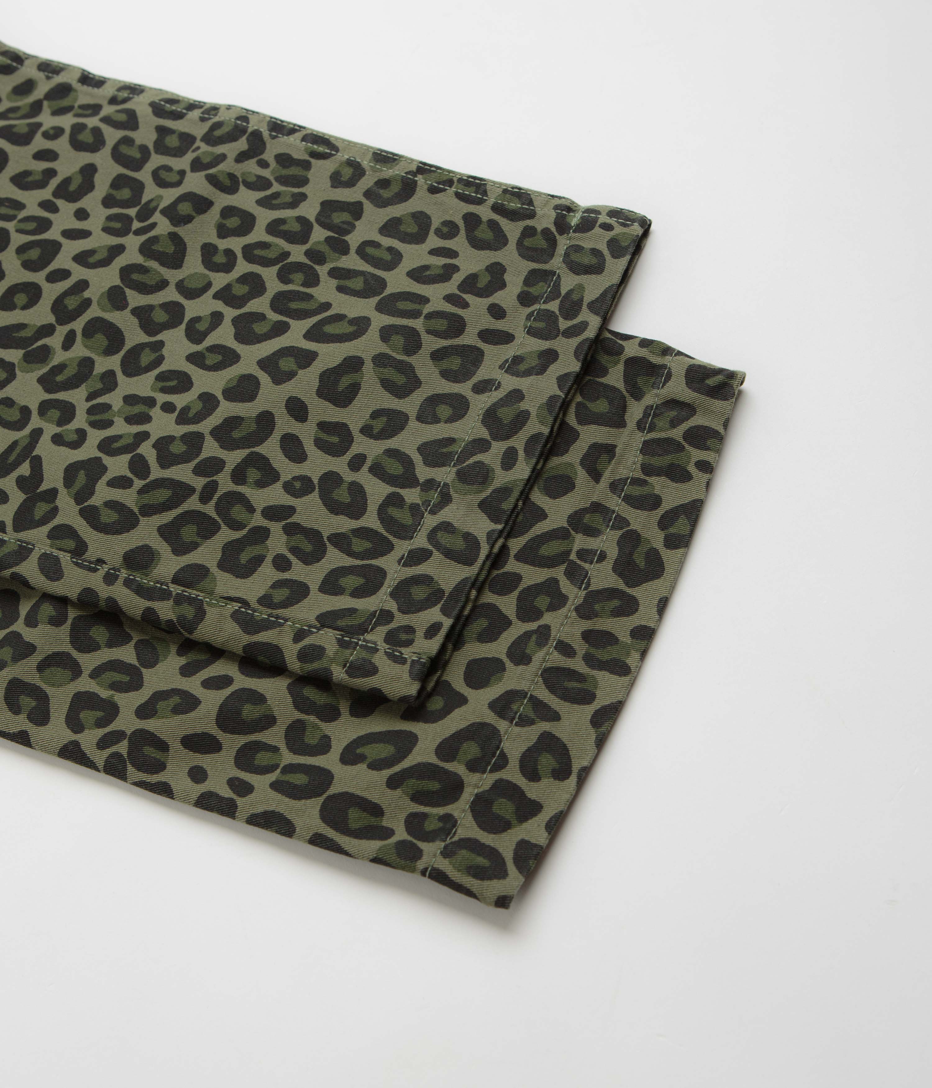 Service Works Leopard Chef Pants - Green - Image 7