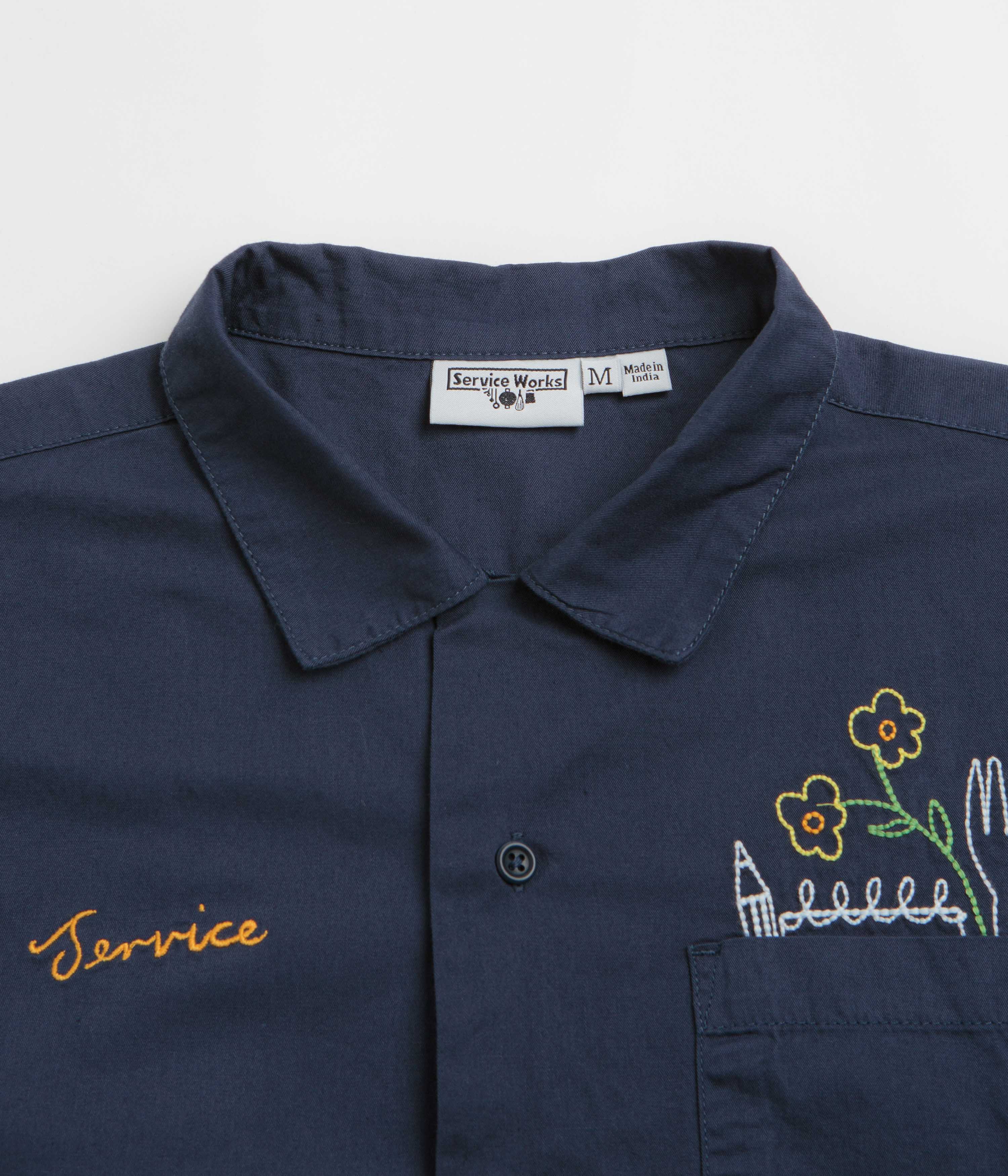 Service Works Light Twill Necessities Short Sleeve Shirt - Navy - Image 2