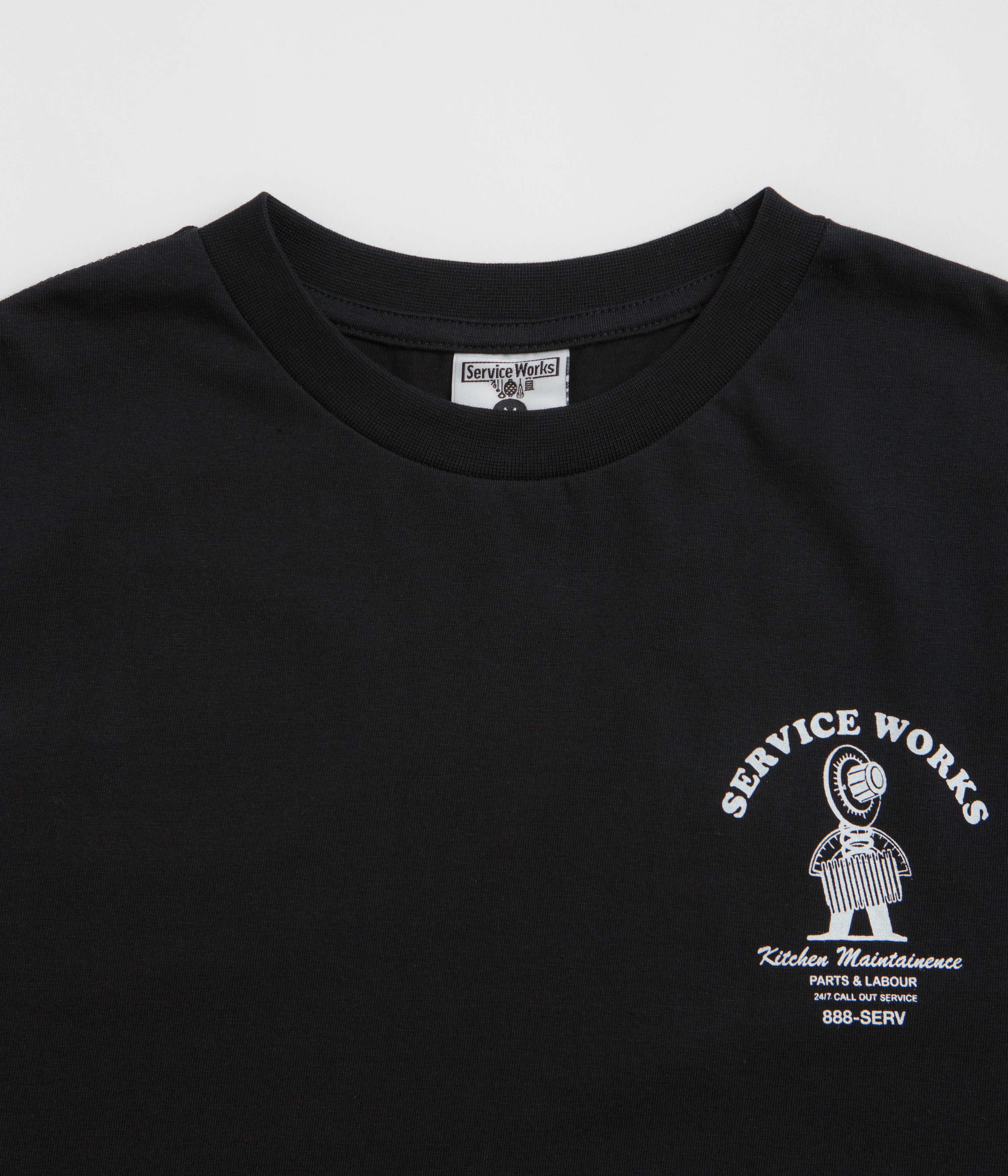 Service Works Maintenance T-Shirt - Black - Image 4
