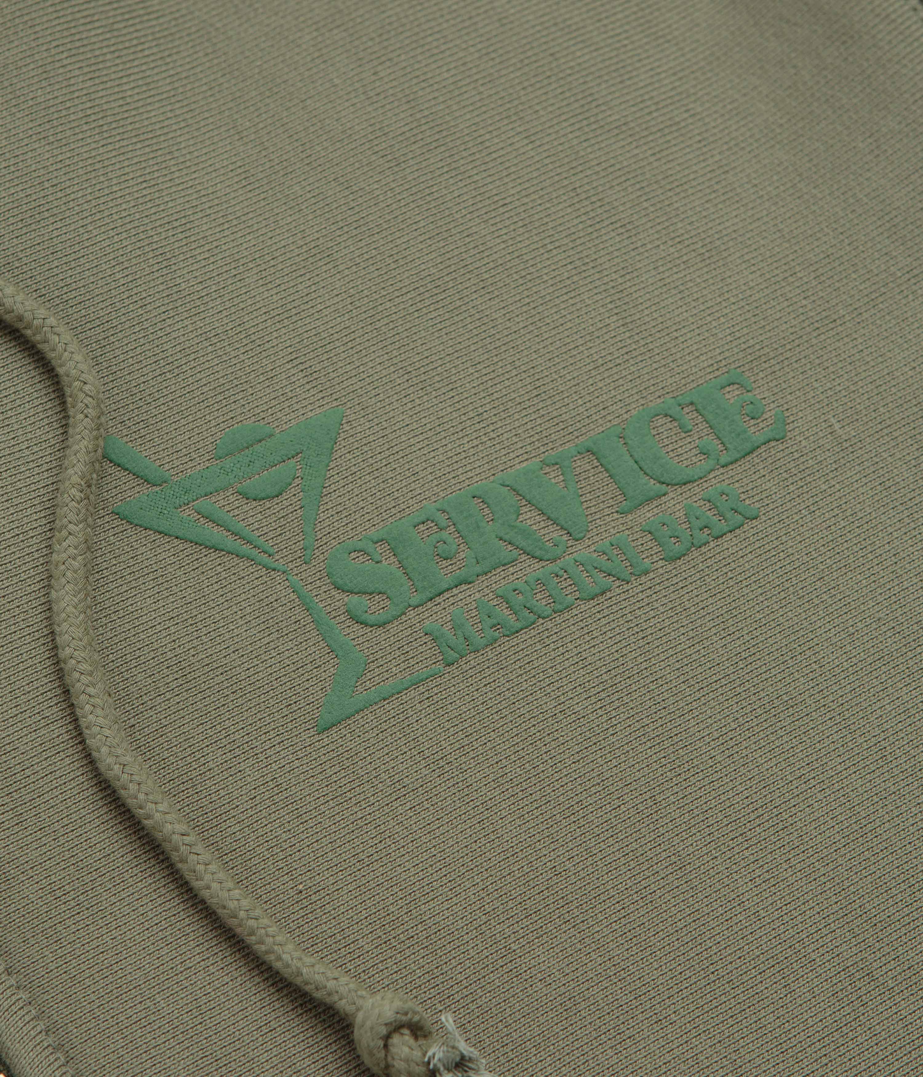 Service Works Martini Zipper Hoodie - Olive - Image 5