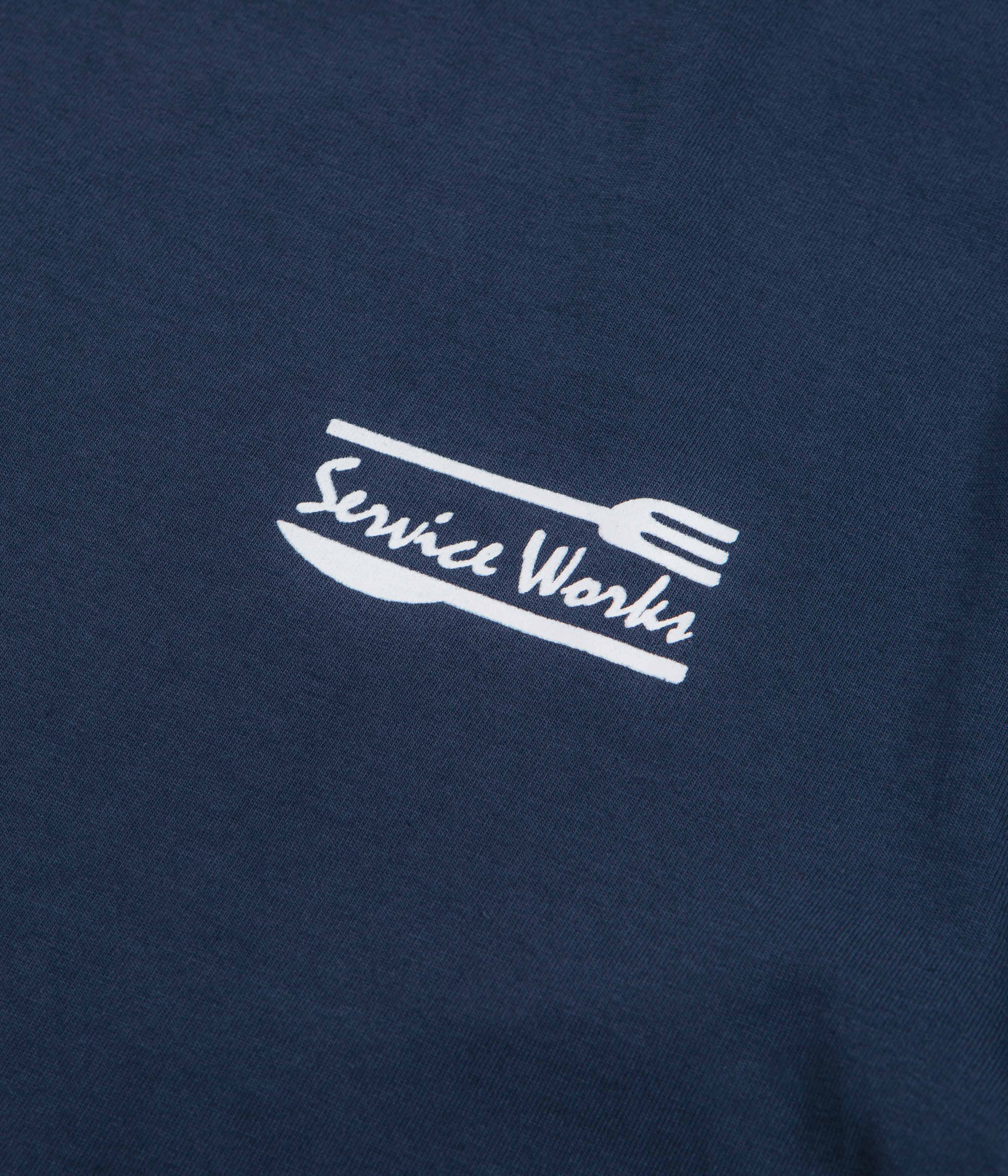 Service Works Milos T-Shirt - Navy - Image 2