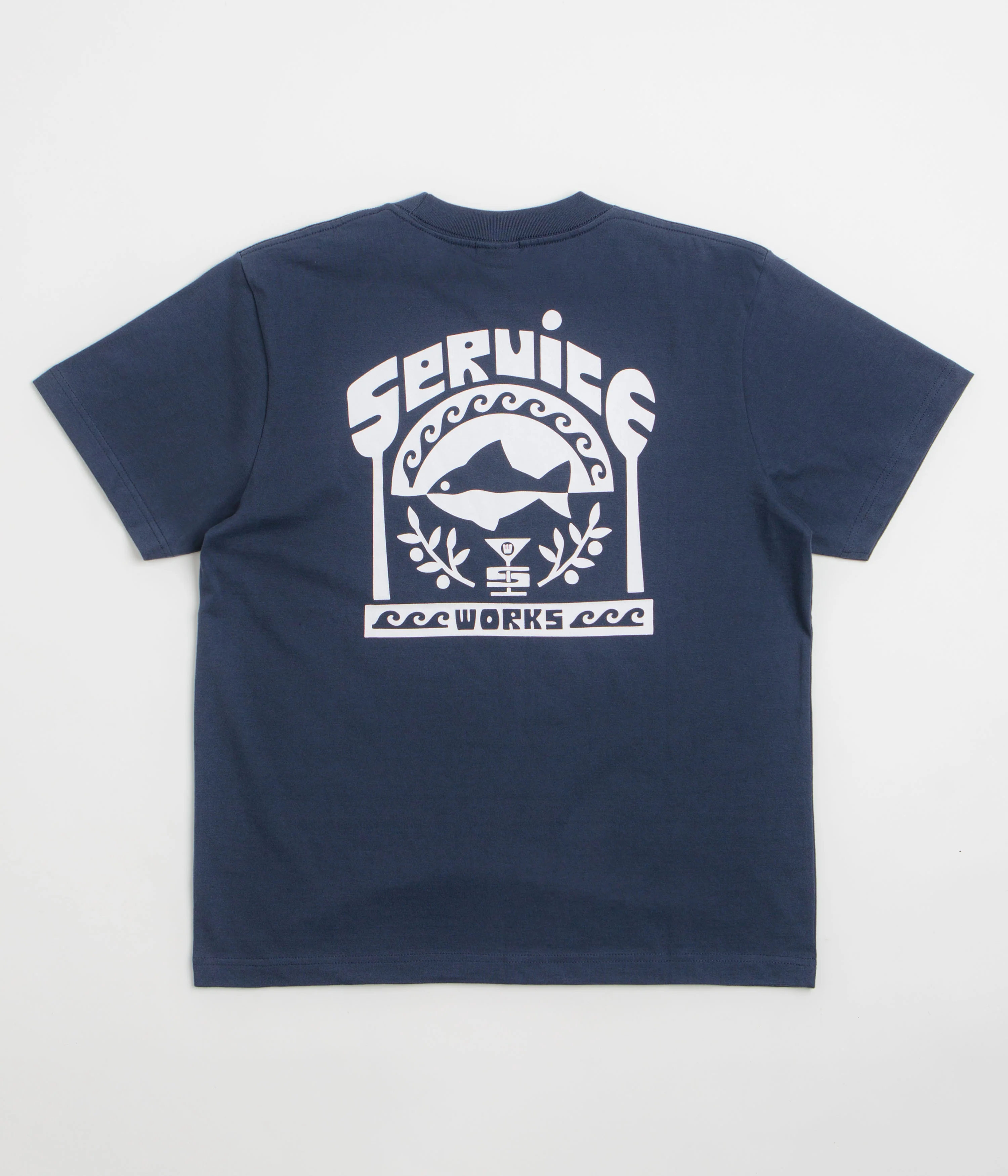 Service Works Milos T-Shirt - Navy - Image 5