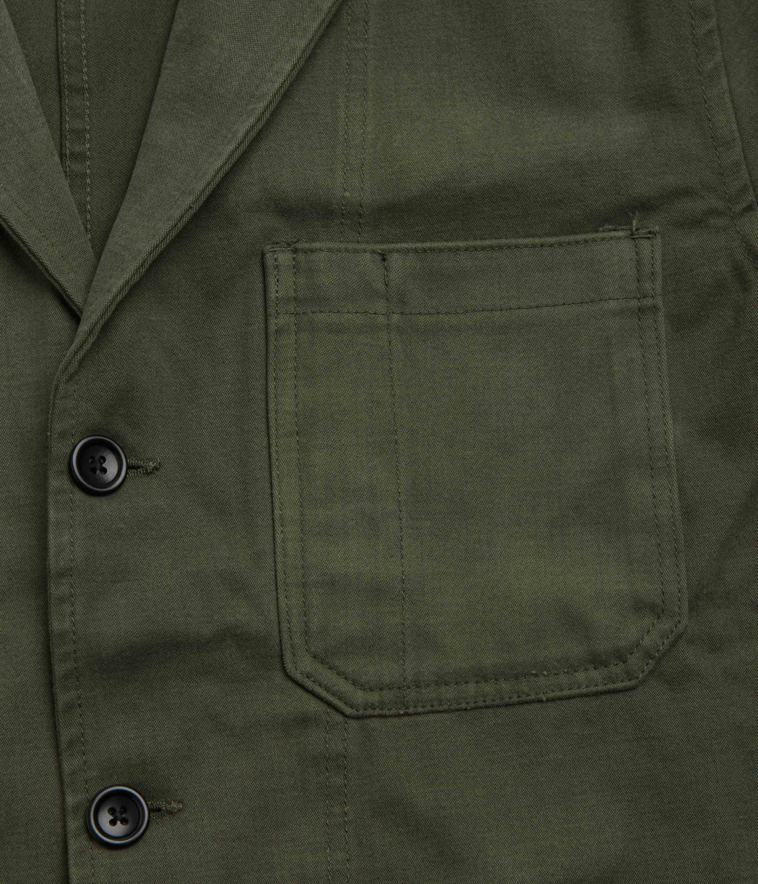 Service Works Moleskin Server Suit Jacket - Moss - Image 3