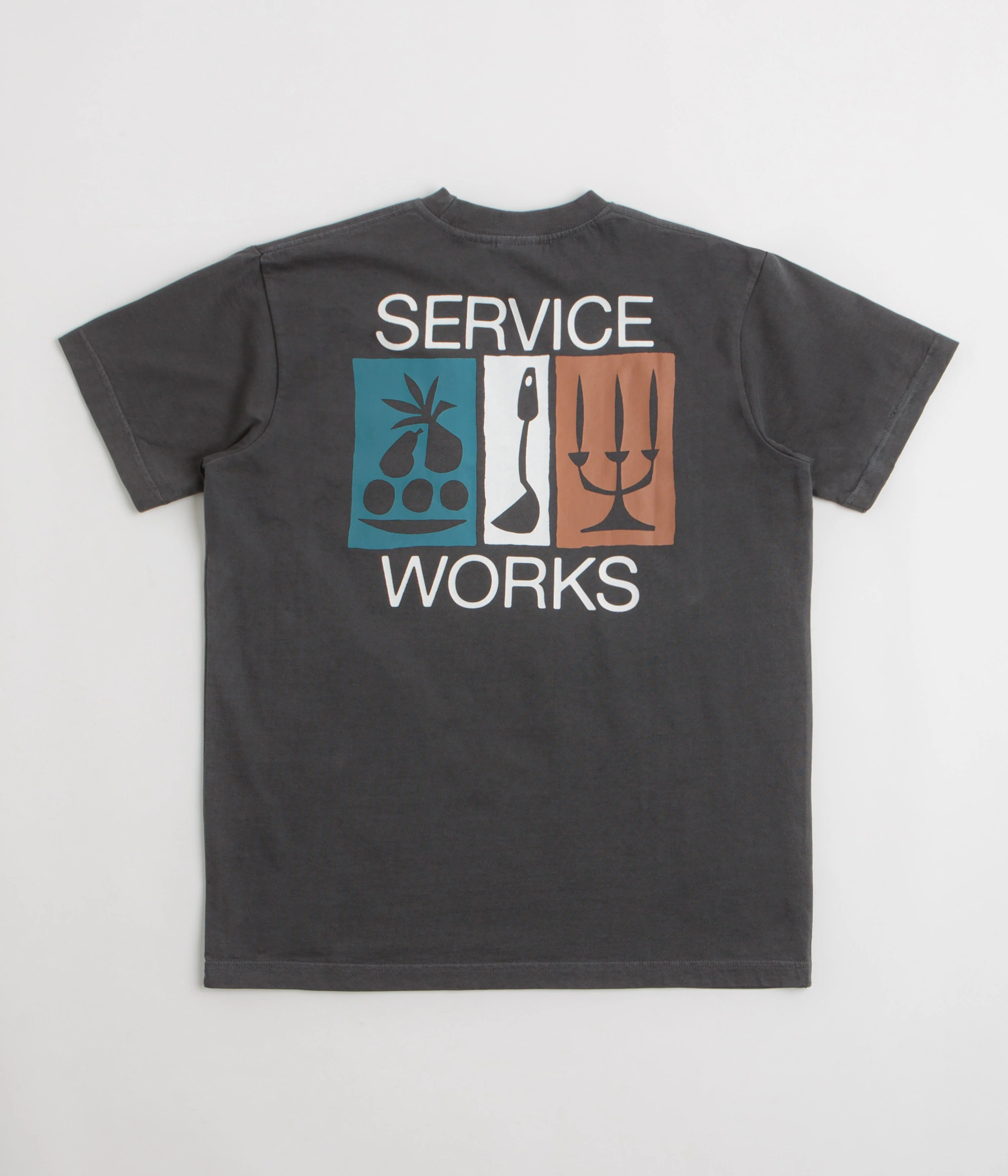 Service Works Nourish Pocket T-Shirt - Charcoal - Image 2