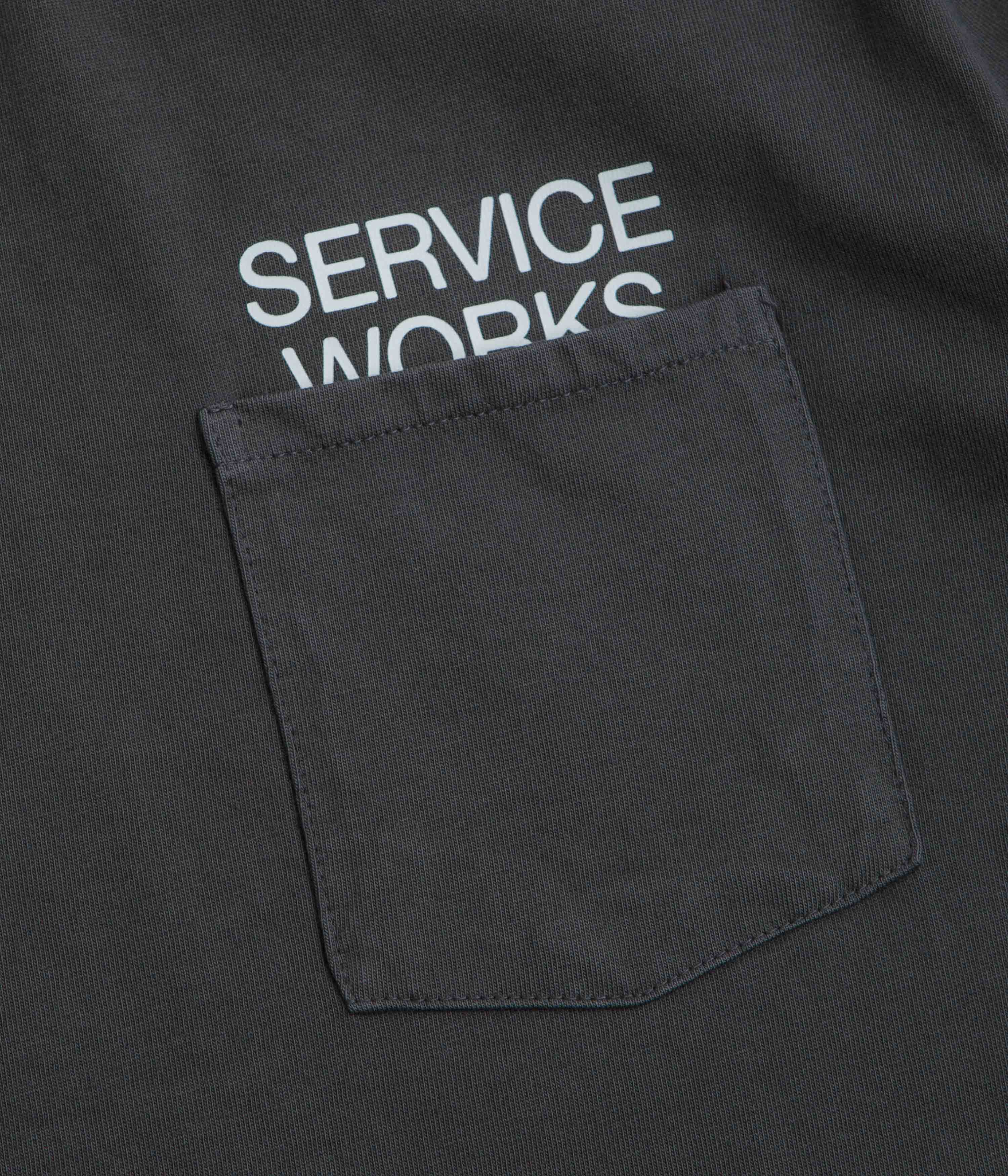 Service Works Nourish Pocket T-Shirt - Charcoal - Image 3