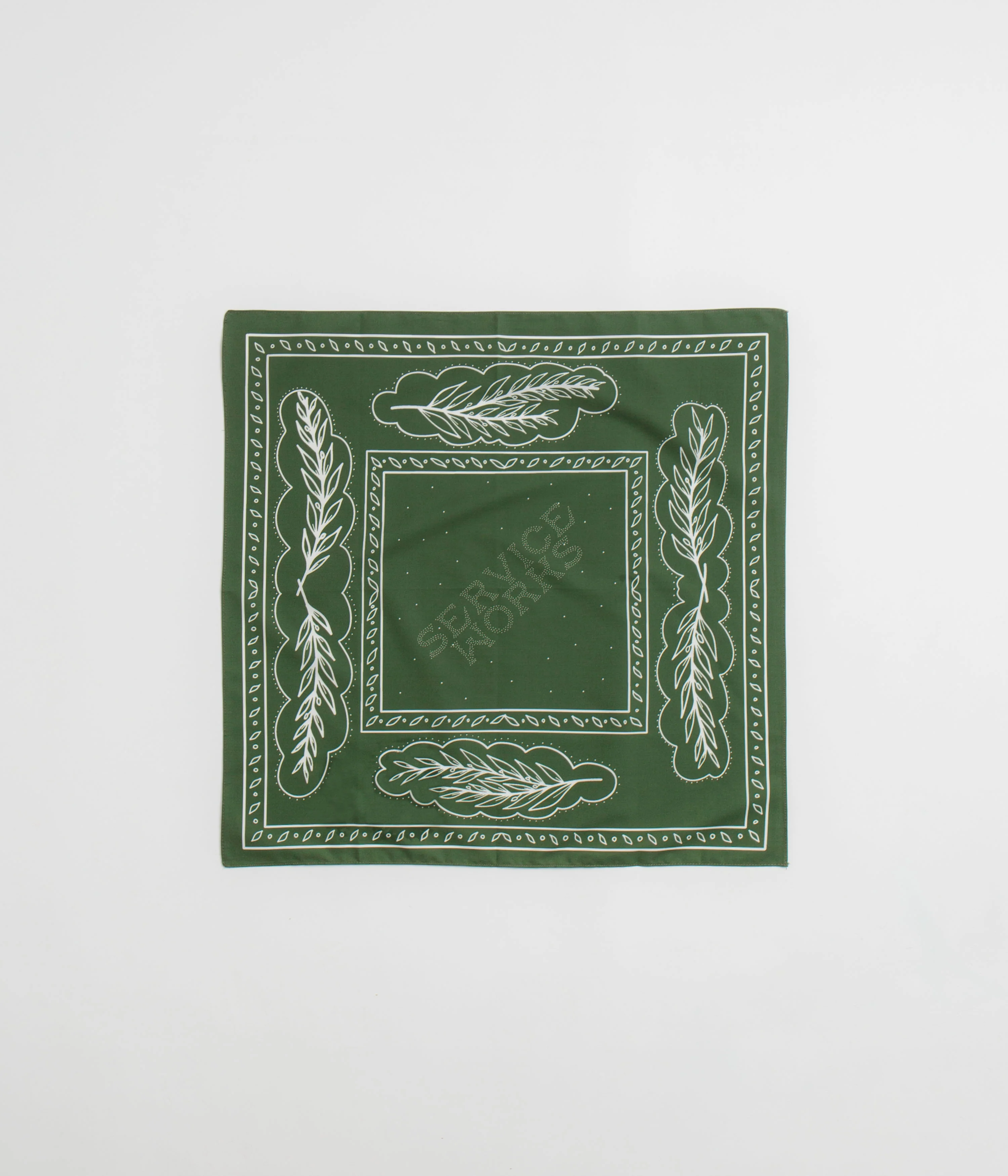 Service Works Olive Branch Bandana - Olive