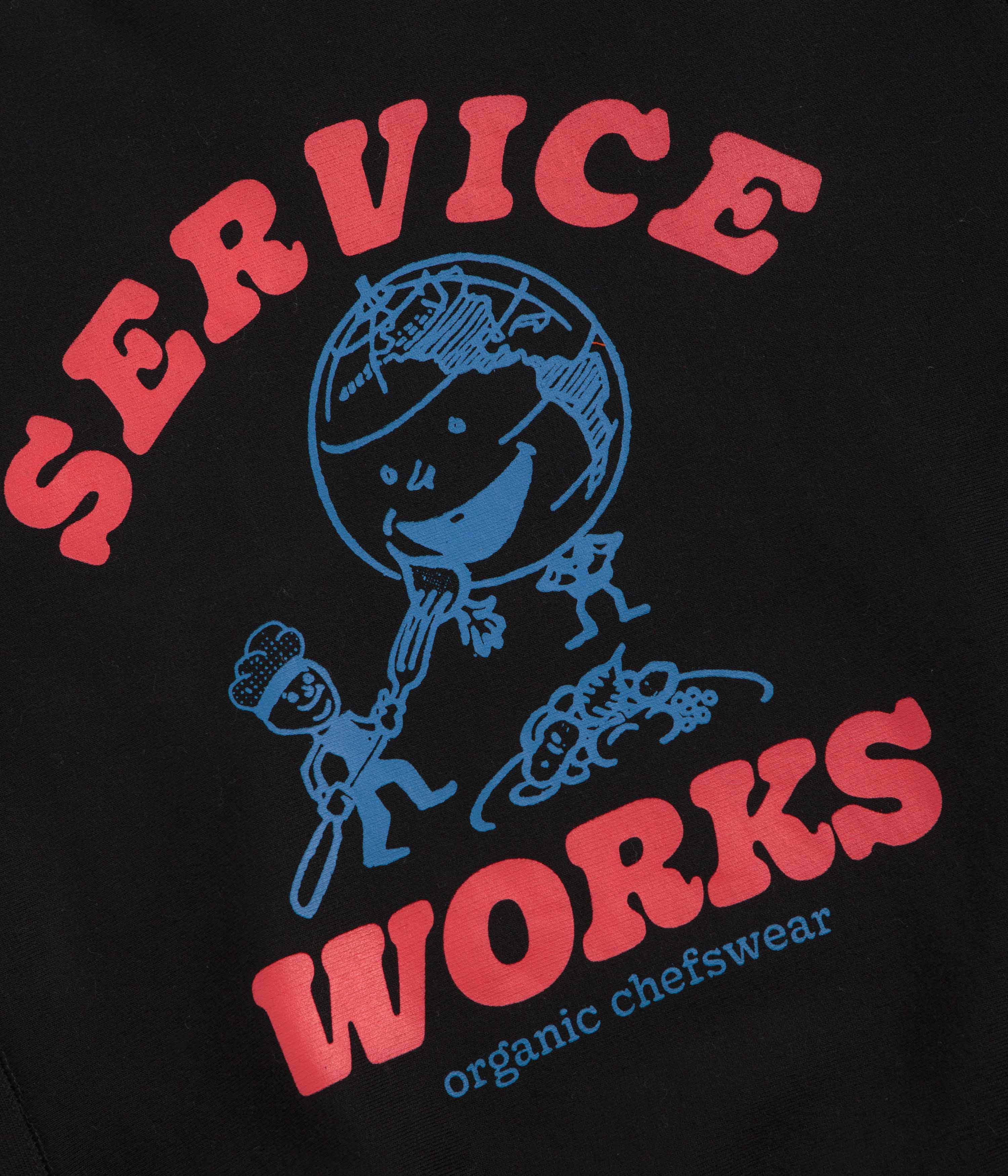 Service Works Organic Chefswear Crewneck Sweatshirt - Black - Image 3