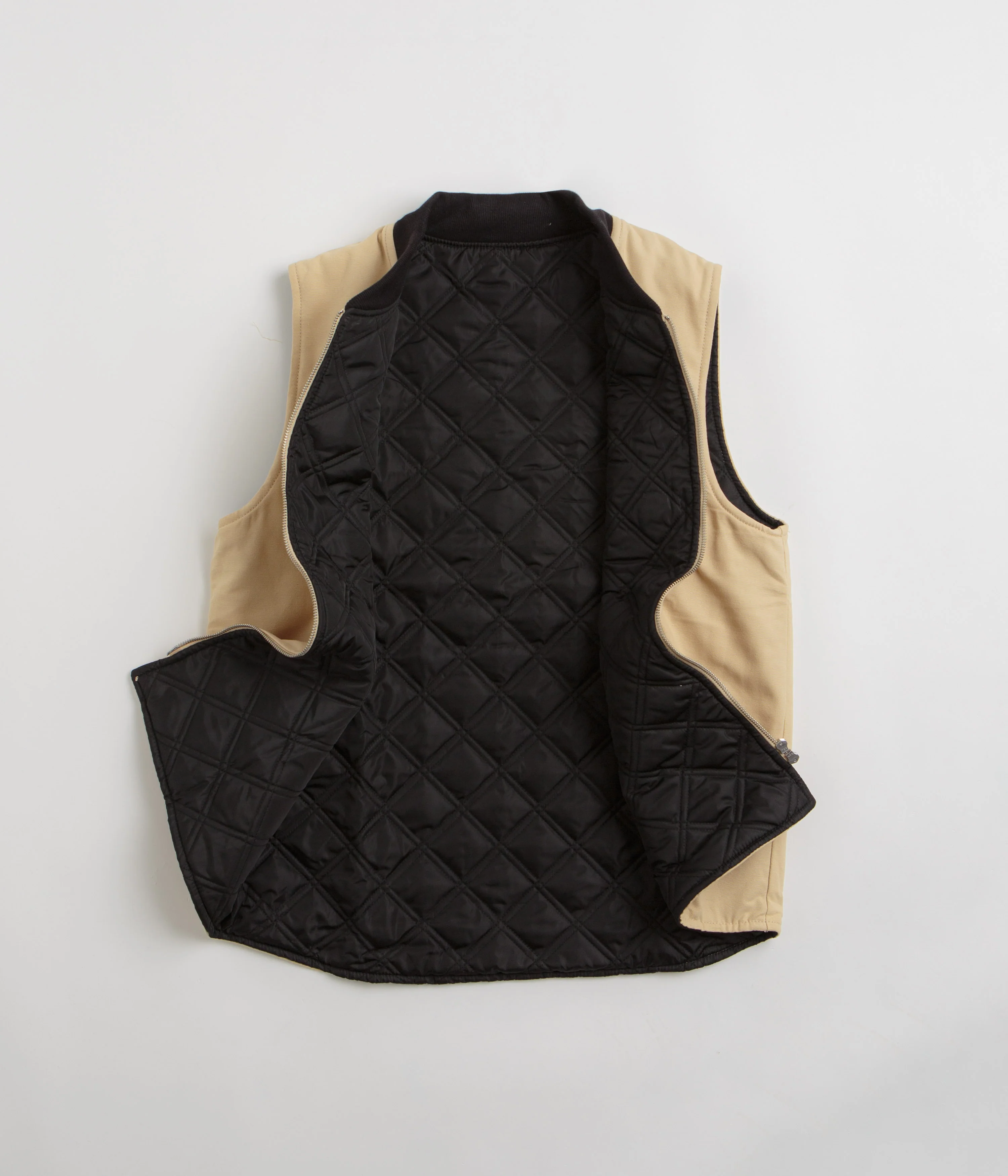 Service Works Padded Work Vest Jacket - Pale Khaki - Image 2