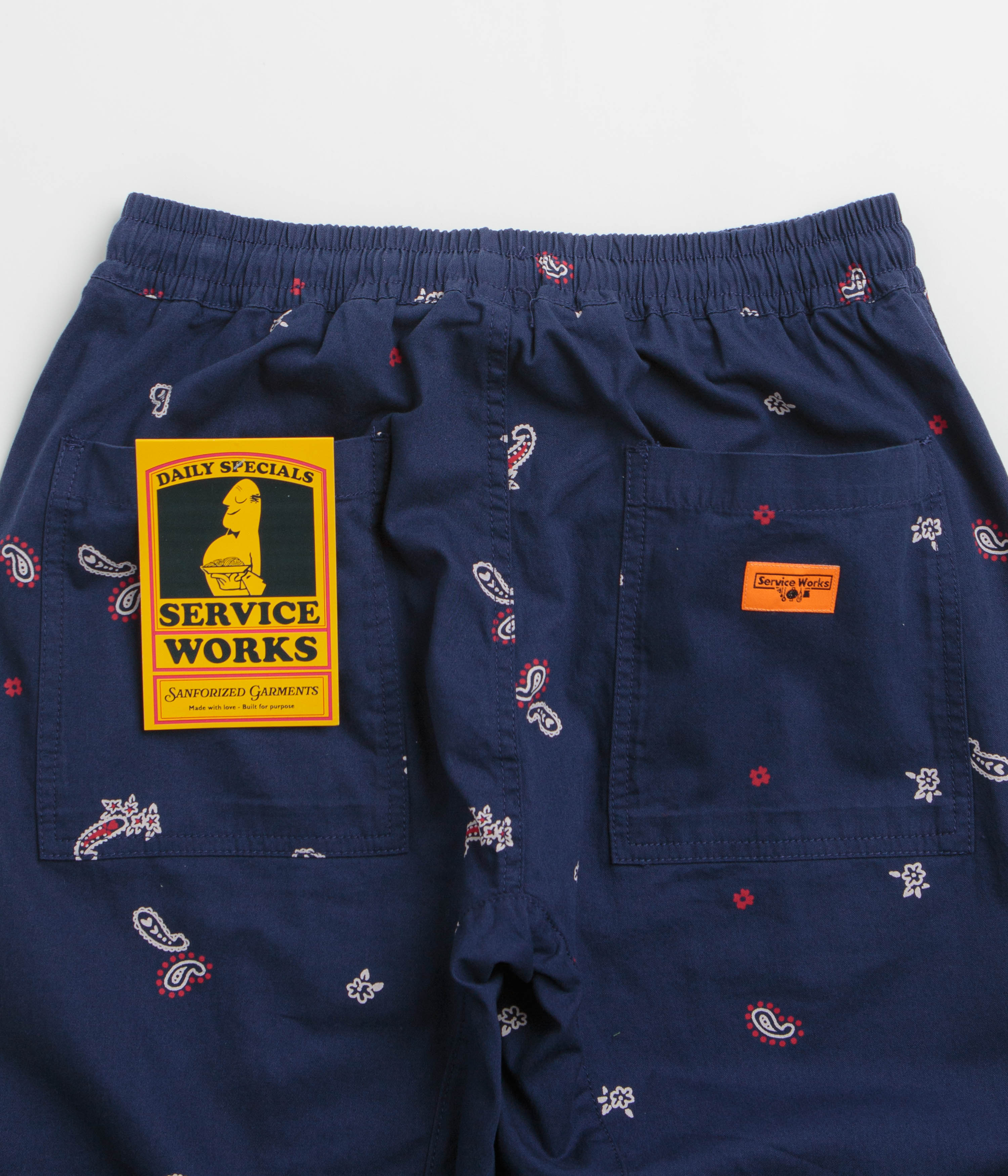 Service Works Paisley Chef Pants - Royal - Image 5