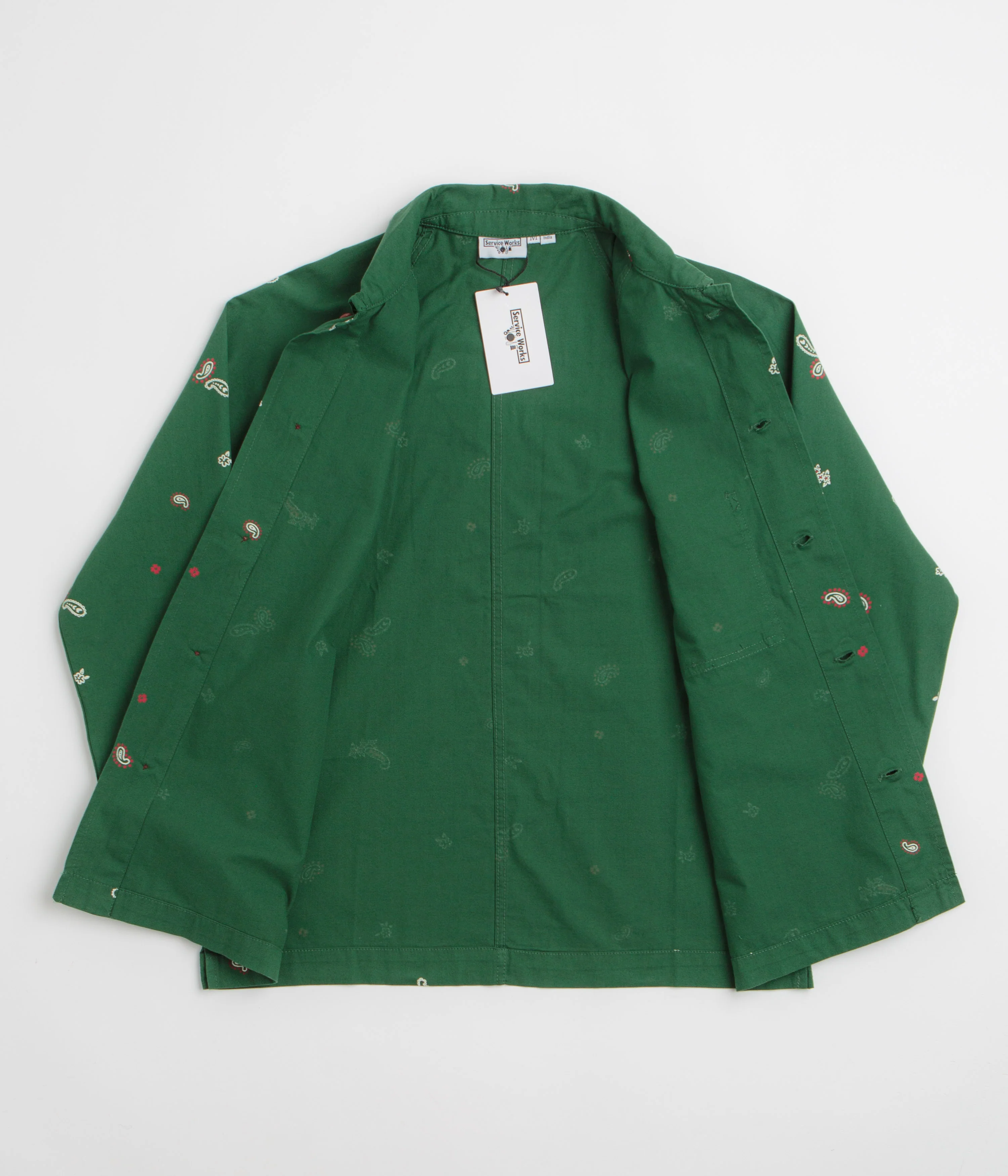 Service Works Paisley FOH Jacket - Forest - Image 2