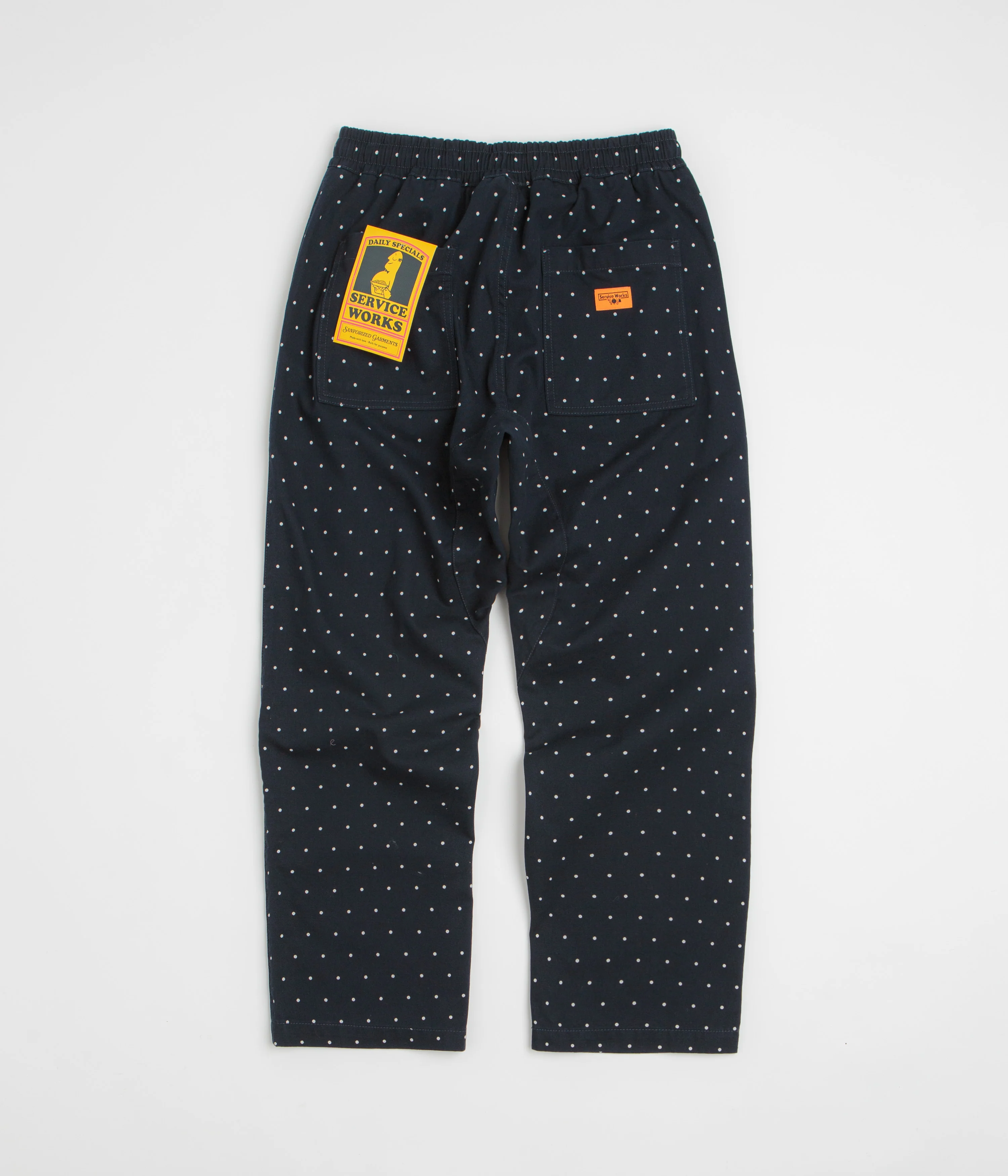 Service Works Polka Dot Chef Pants - Navy - Image 3