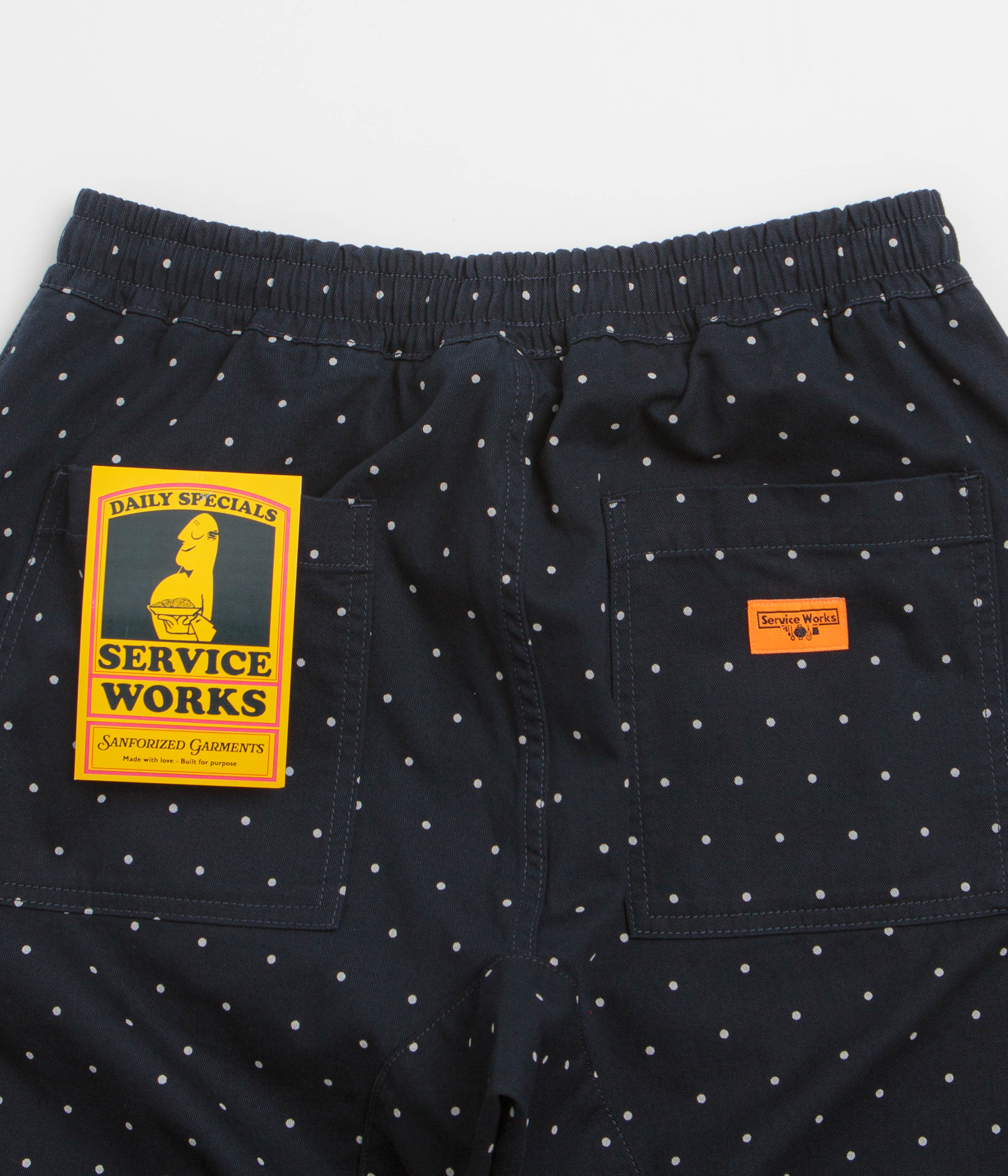 Service Works Polka Dot Chef Pants - Navy - Image 5