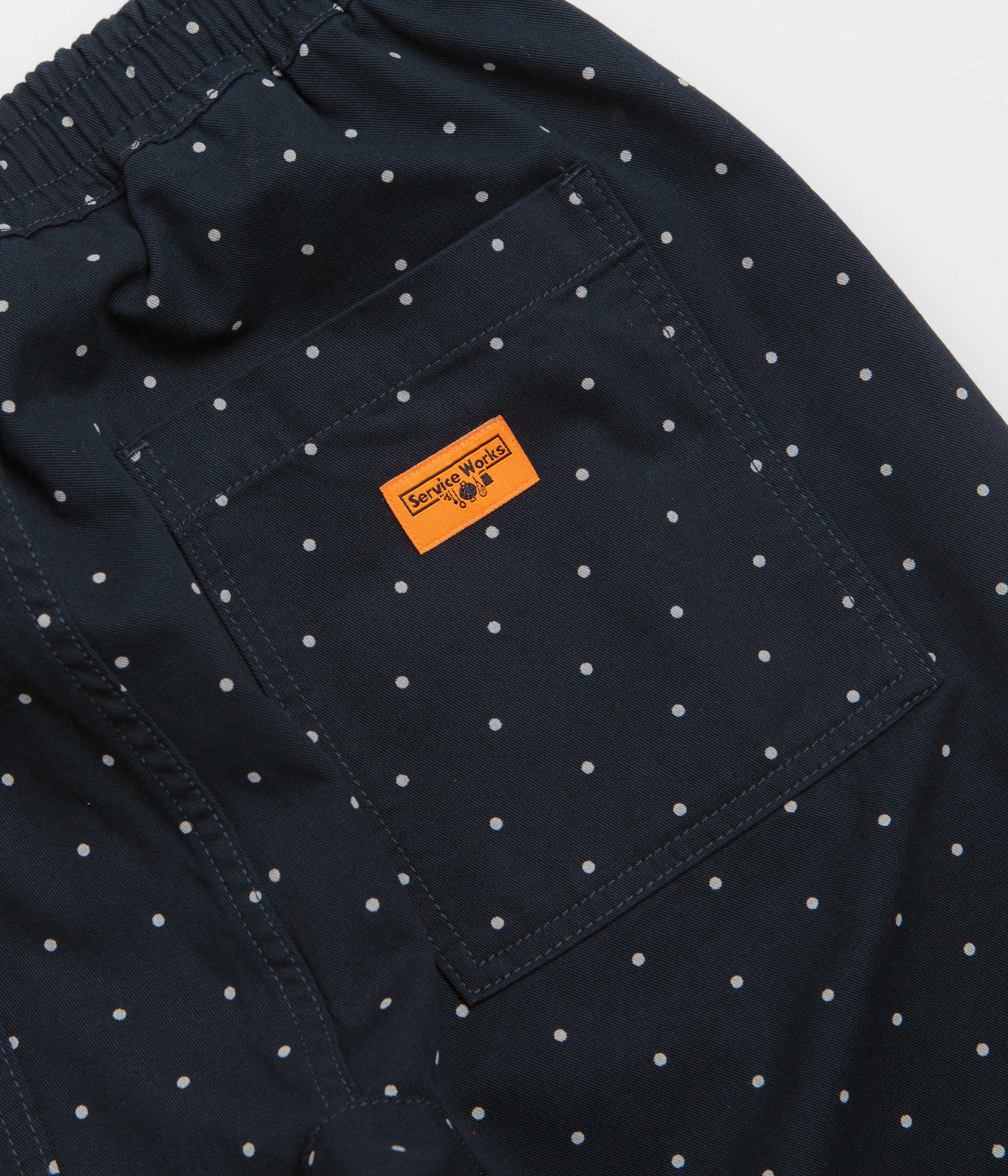 Service Works Polka Dot Chef Pants - Navy - Image 7