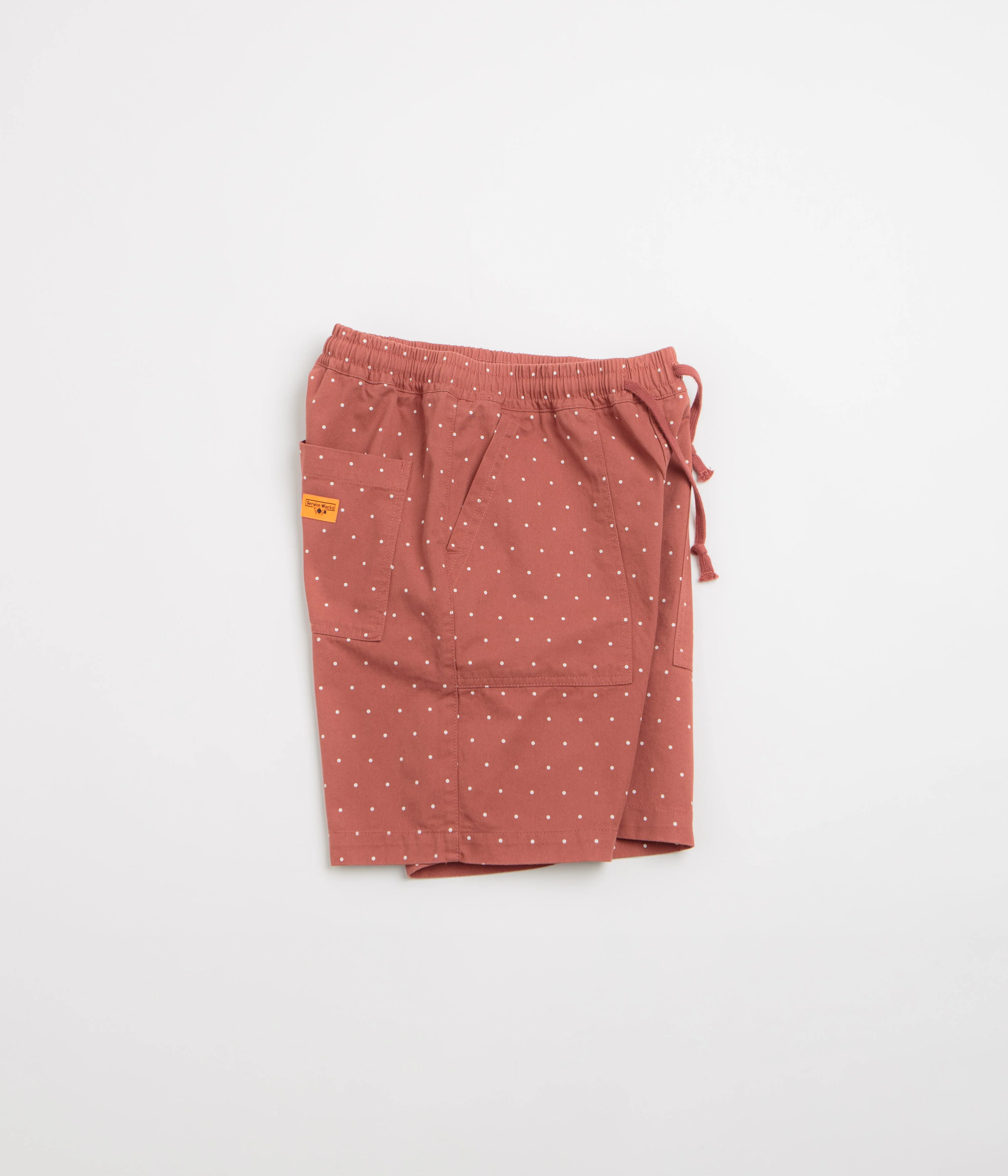 Service Works Polka Dot Chef Shorts - Clay - Image 2