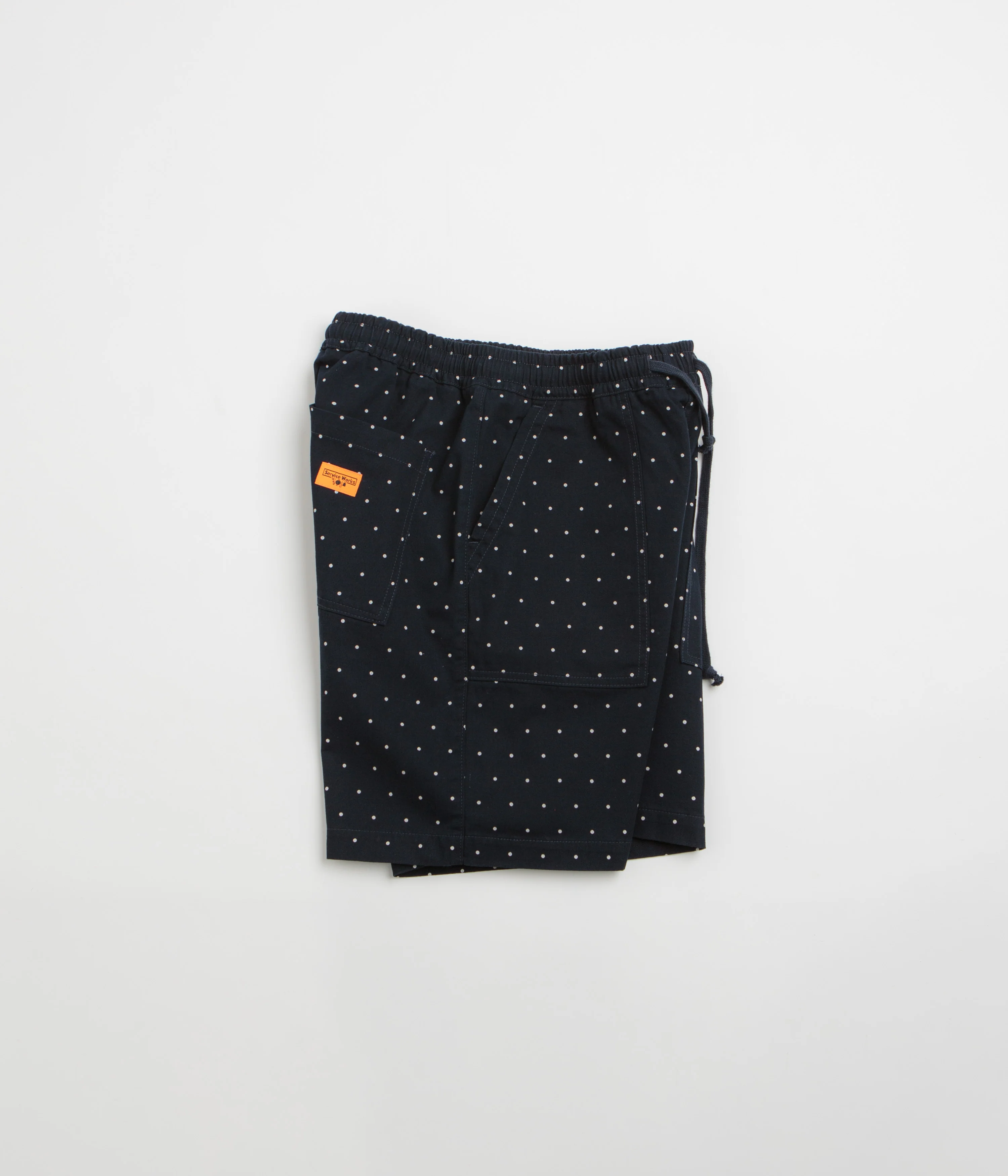 Service Works Polka Dot Chef Shorts - Navy - Image 2