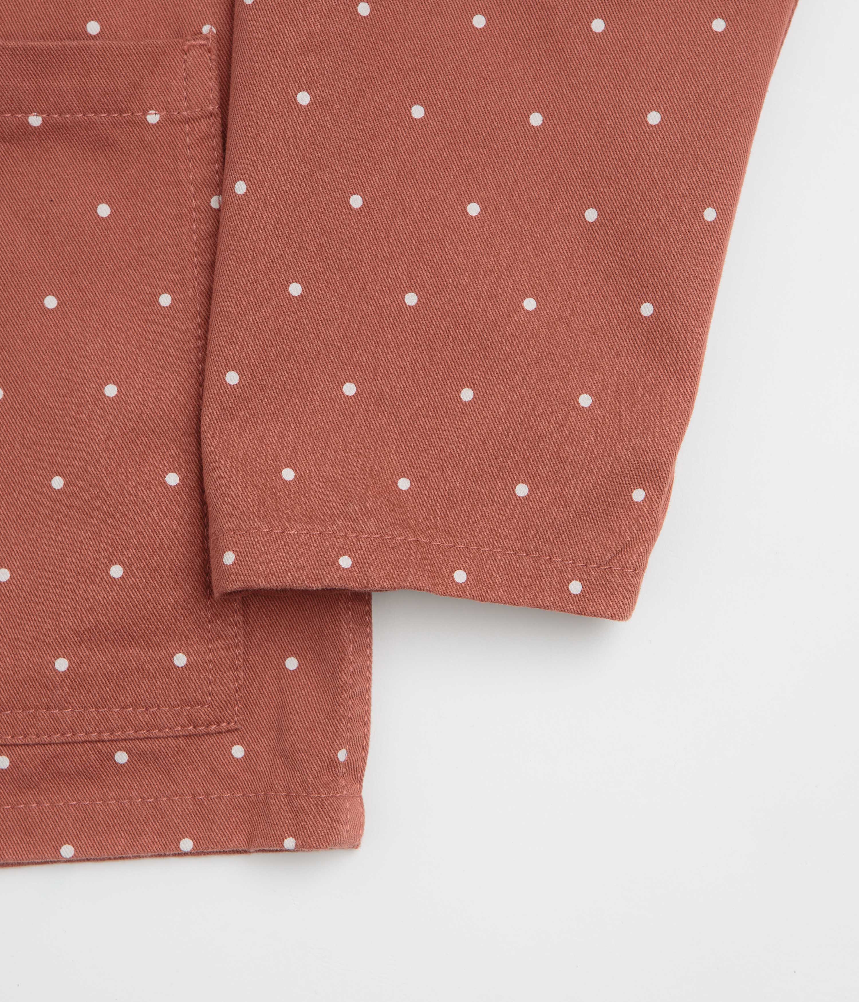 Service Works Polka Dot Chore Shirt - Clay - Image 6