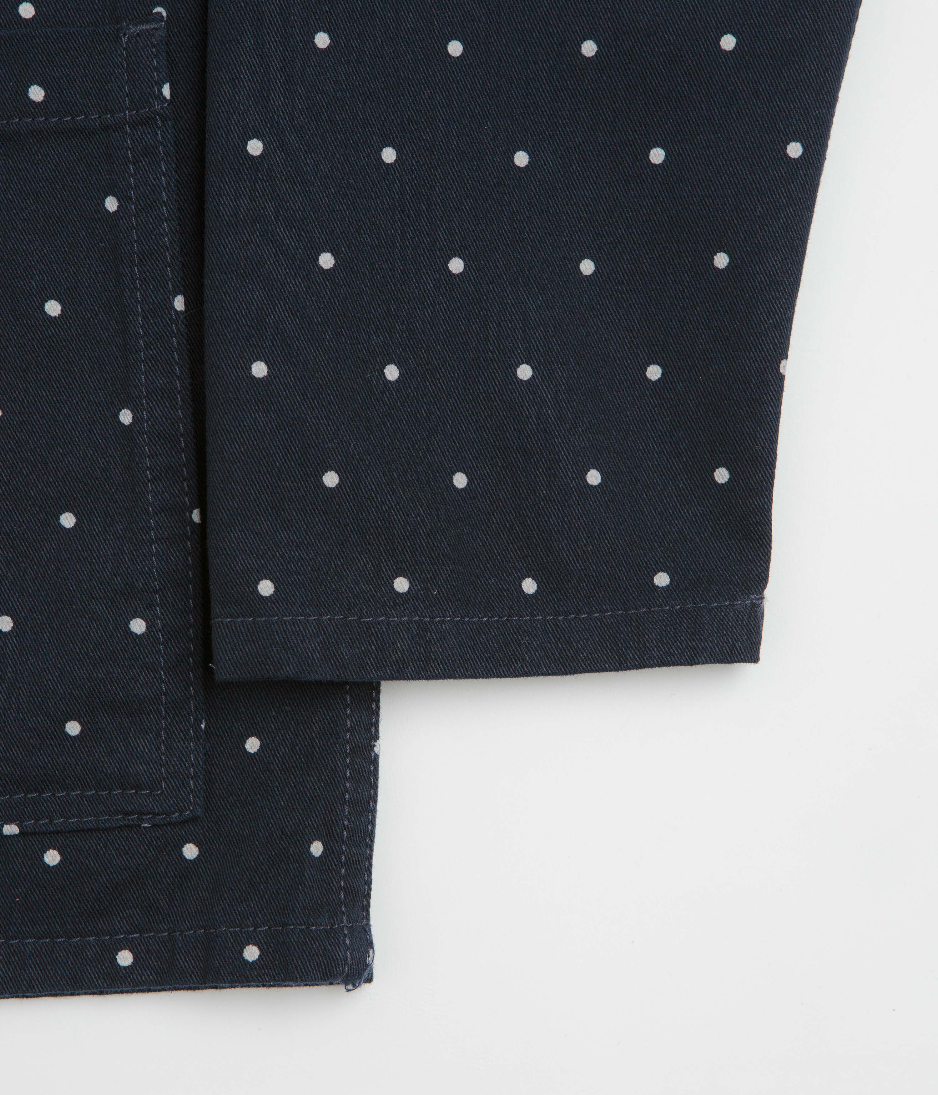 Service Works Polka Dot Chore Shirt - Navy - Image 6