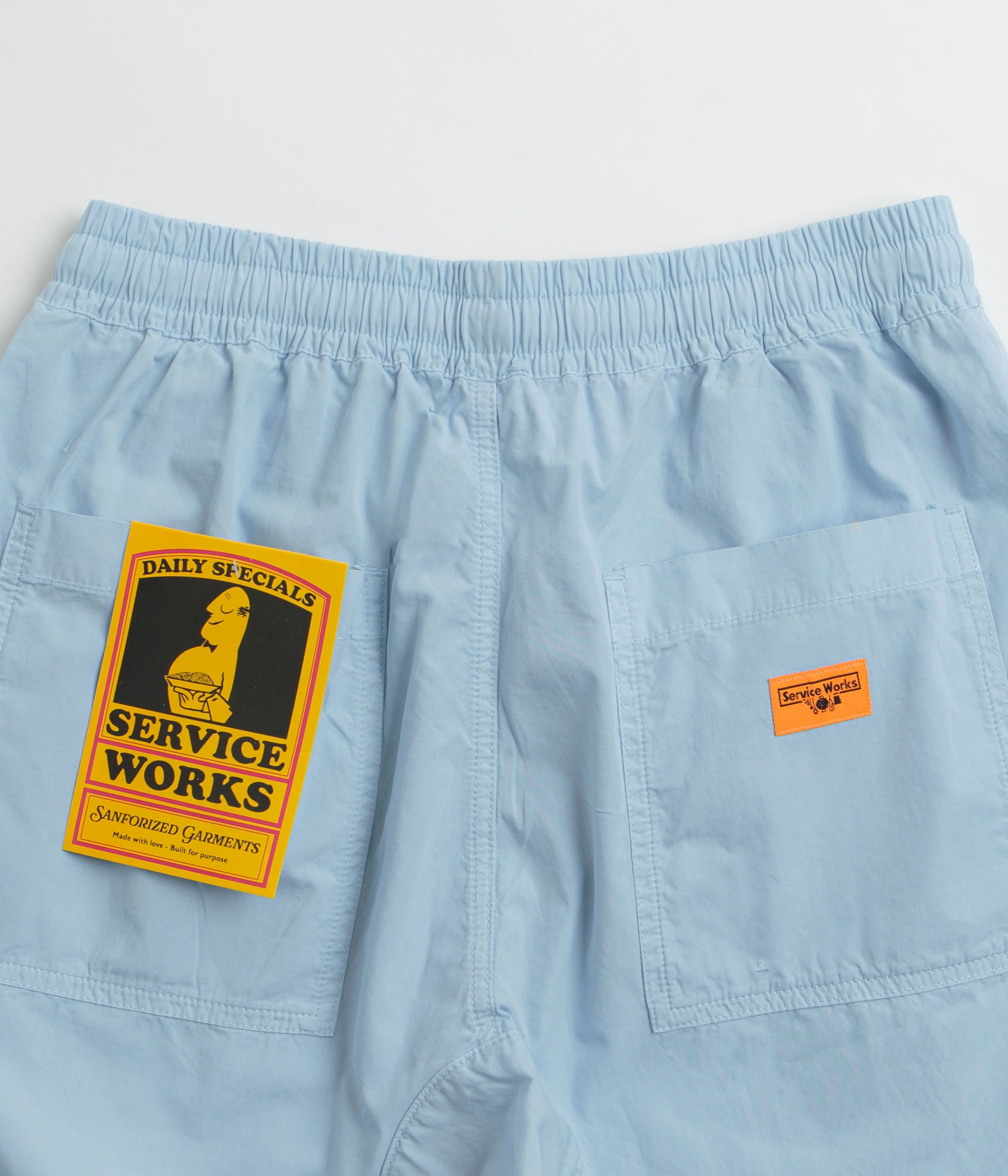 Service Works Poplin Chef Shorts - Powder - Image 6