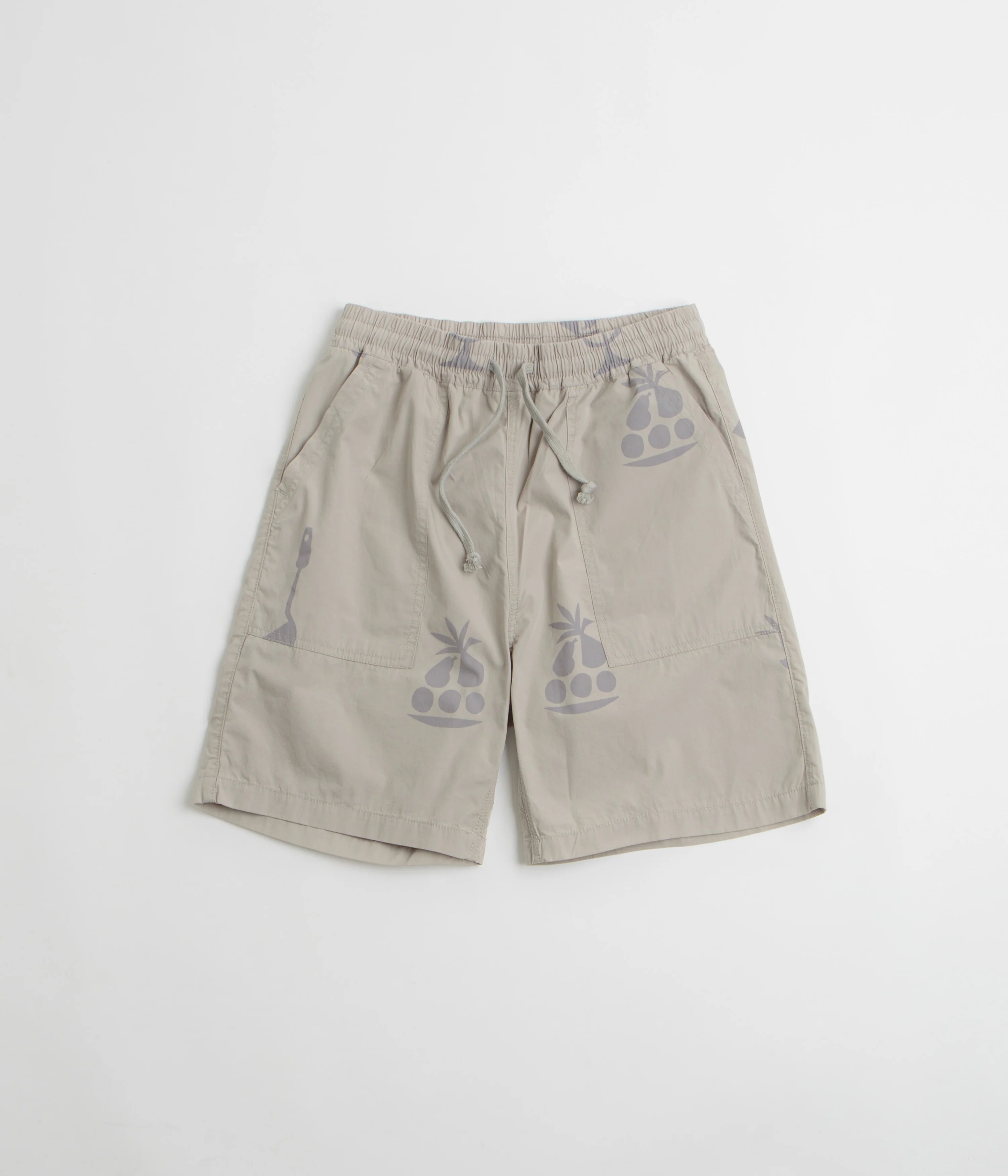 Service Works Poplin Printed Chef Shorts - Stone