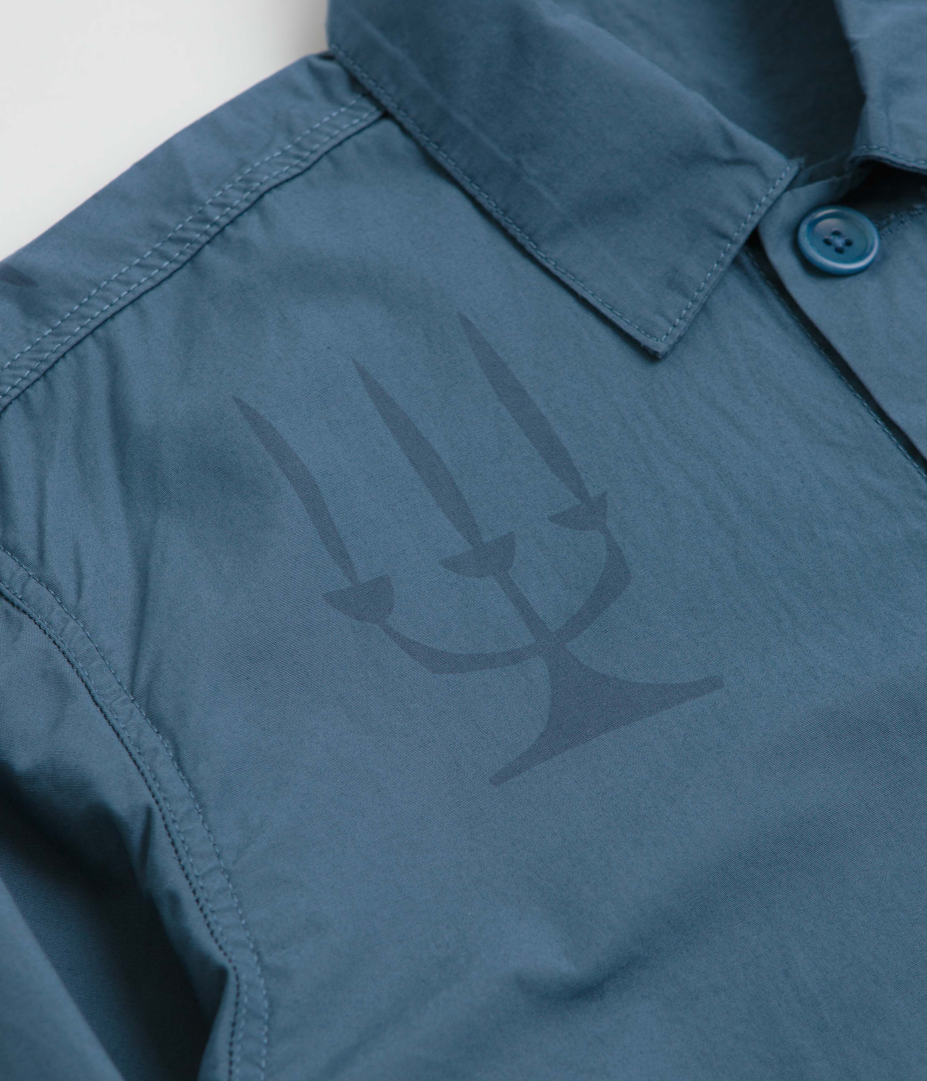 Service Works Poplin Printed Chore Shirt - Slate - Image 4