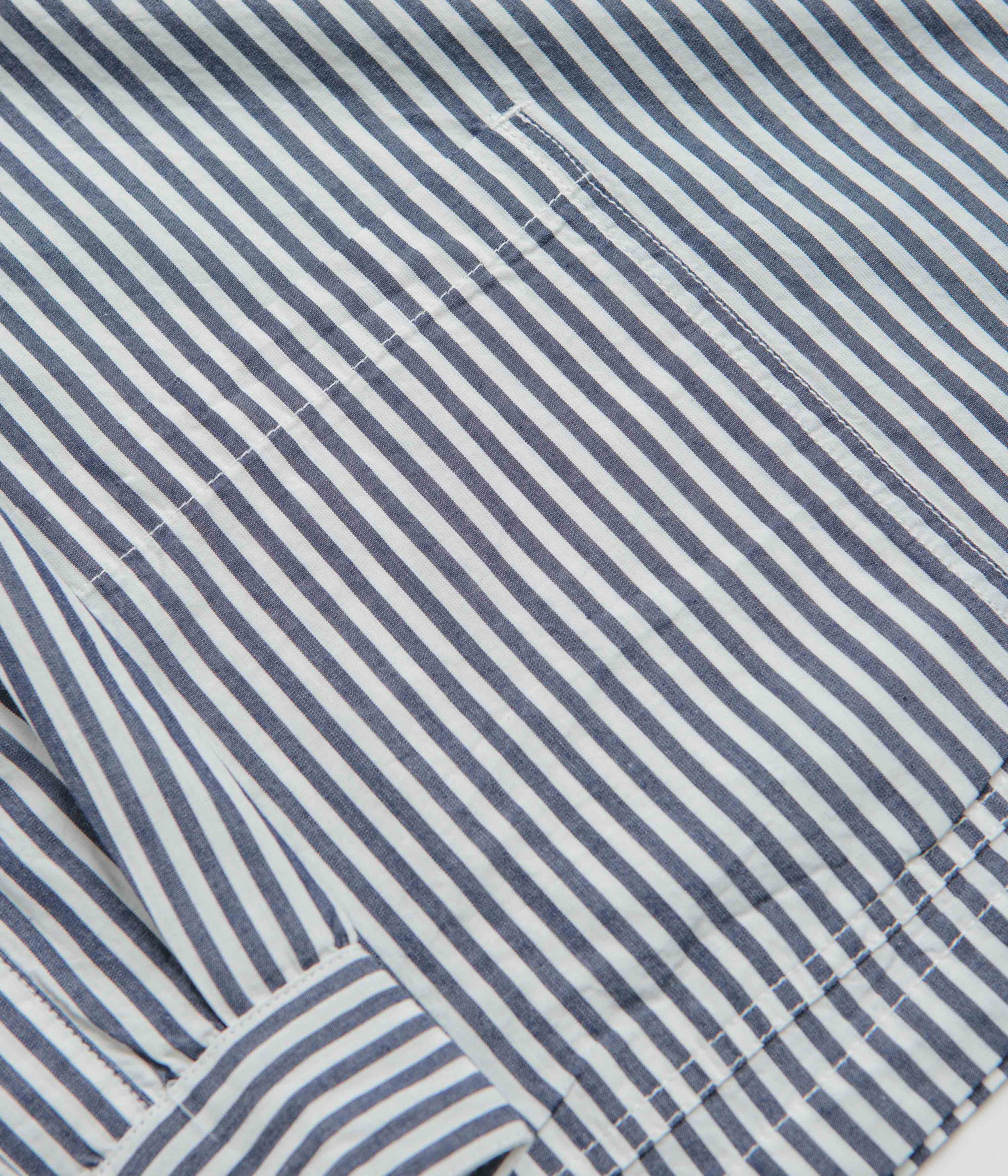 Service Works Poplin Stripe Waiter Shirt - Royal - Image 3