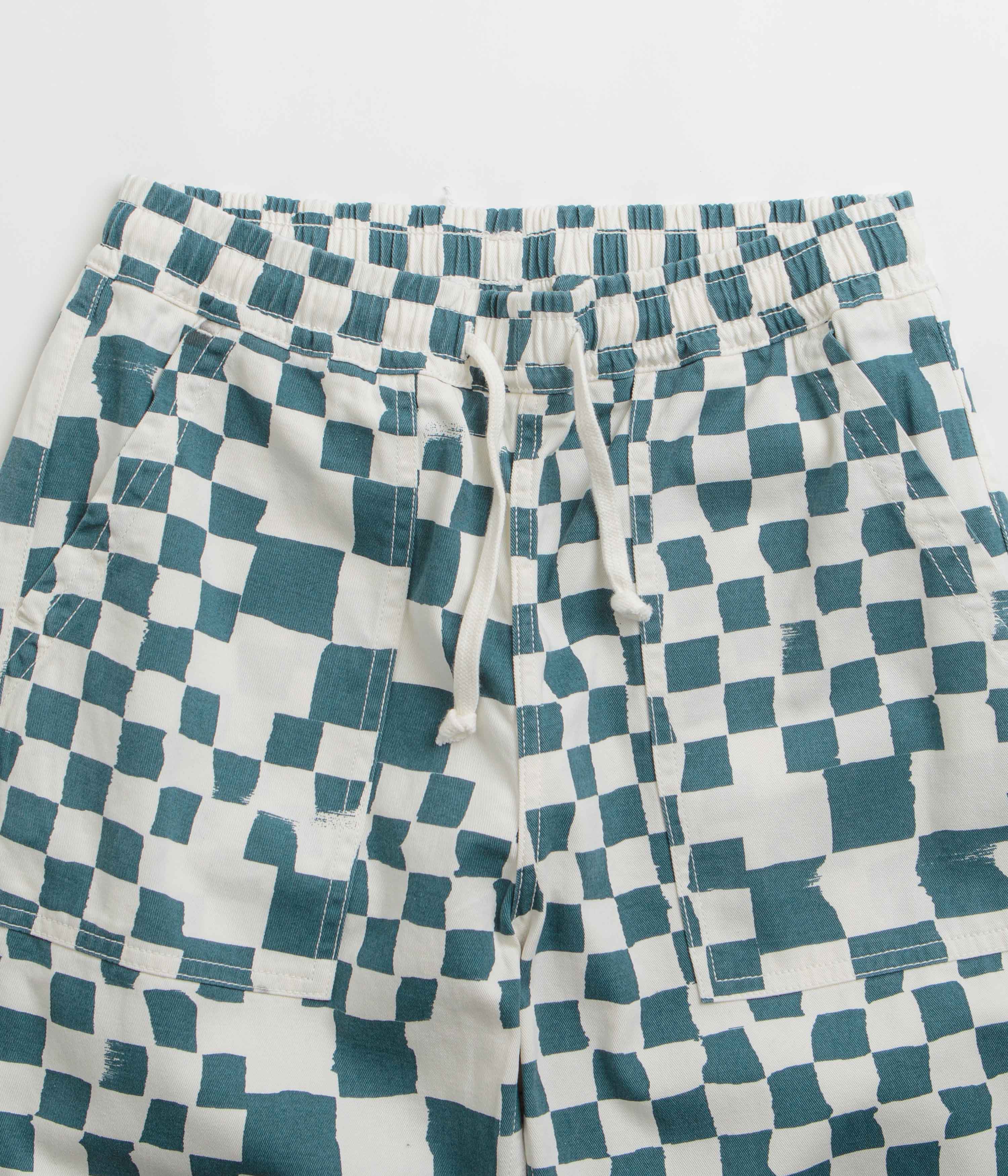 Service Works Printed Chef Pants - Teal Checker - Image 4