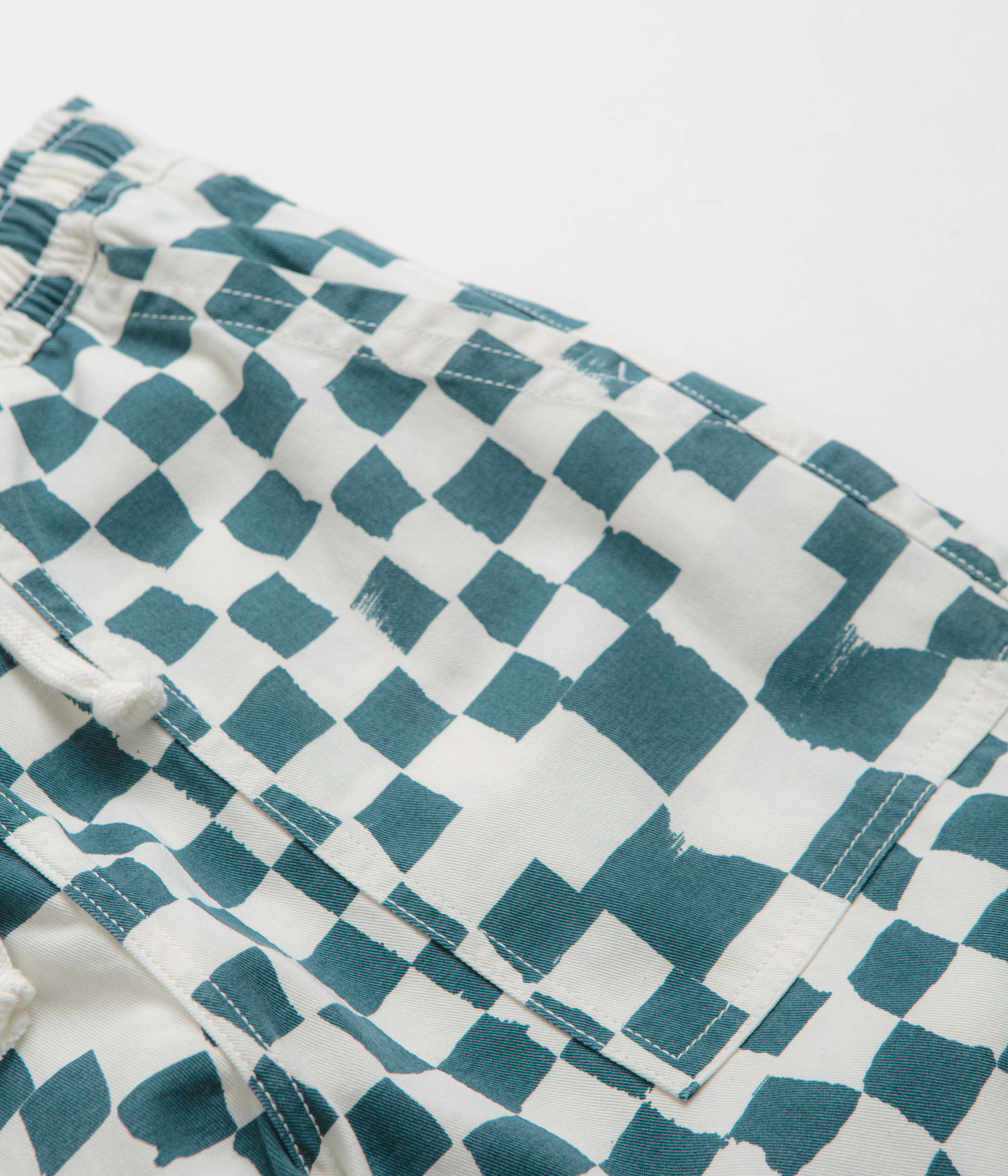 Service Works Printed Chef Pants - Teal Checker - Image 6