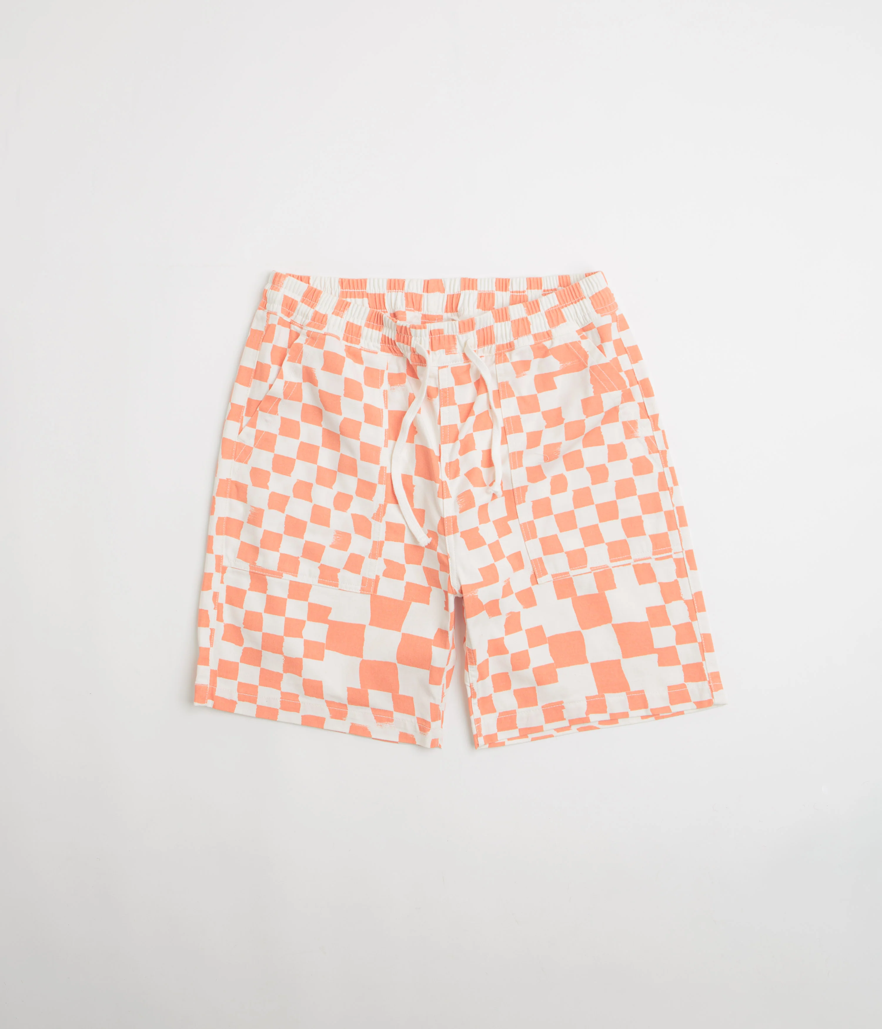 Service Works Printed Chef Shorts - Salmon Checker