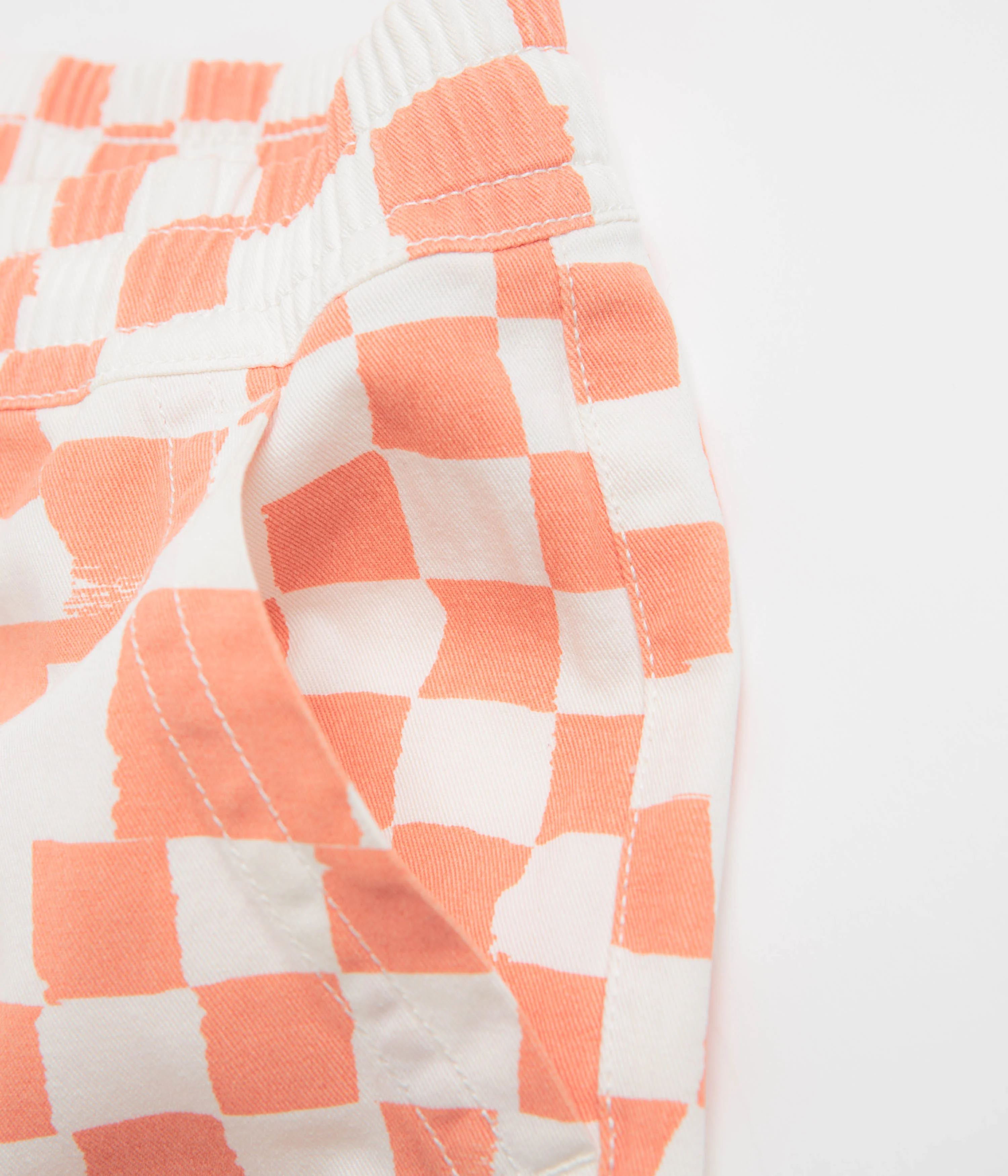 Service Works Printed Chef Shorts - Salmon Checker - Image 4