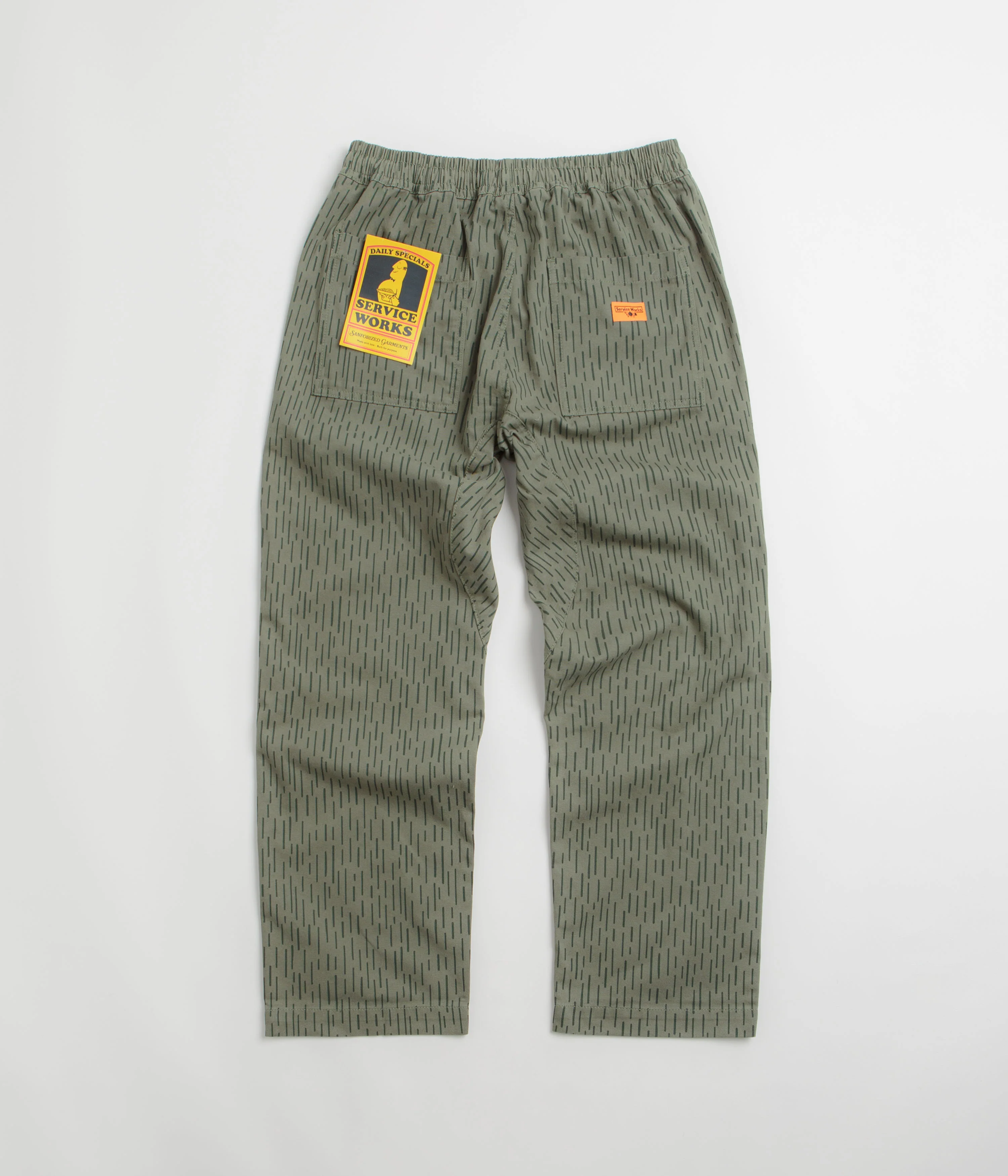 Service Works Raindrop Chef Pants - Green - Image 3