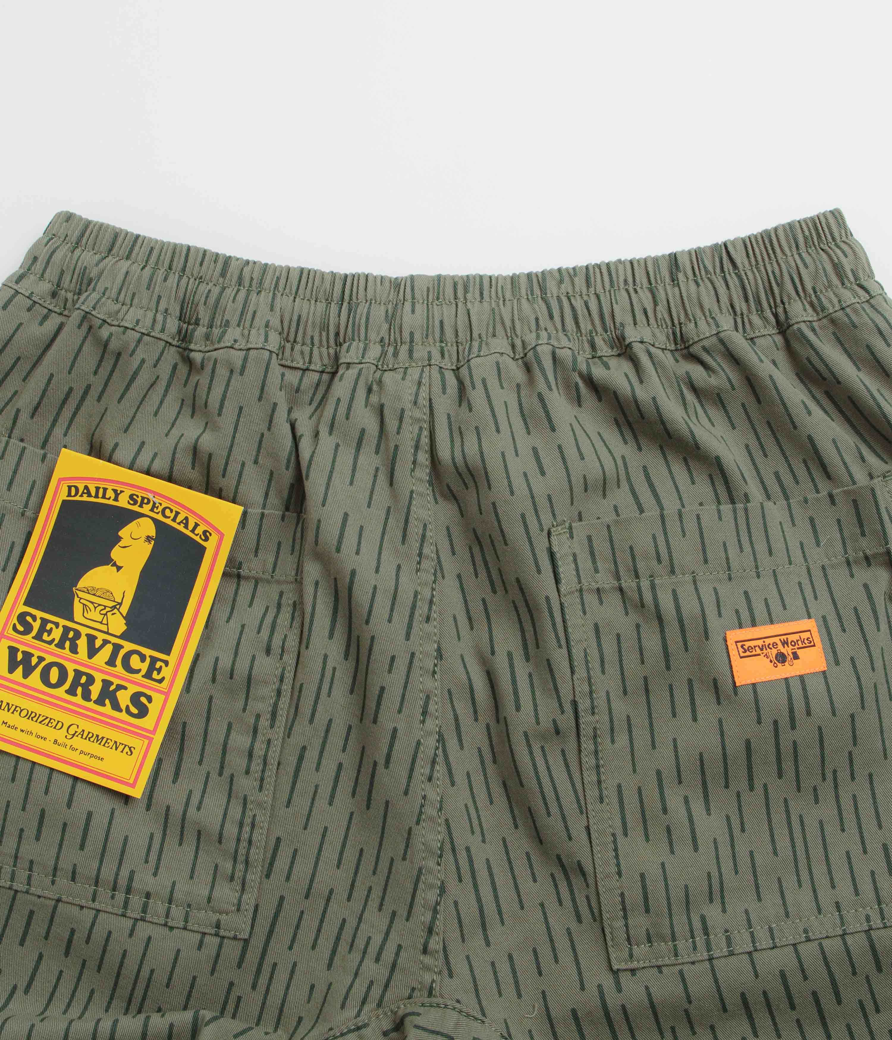 Service Works Raindrop Chef Pants - Green - Image 6