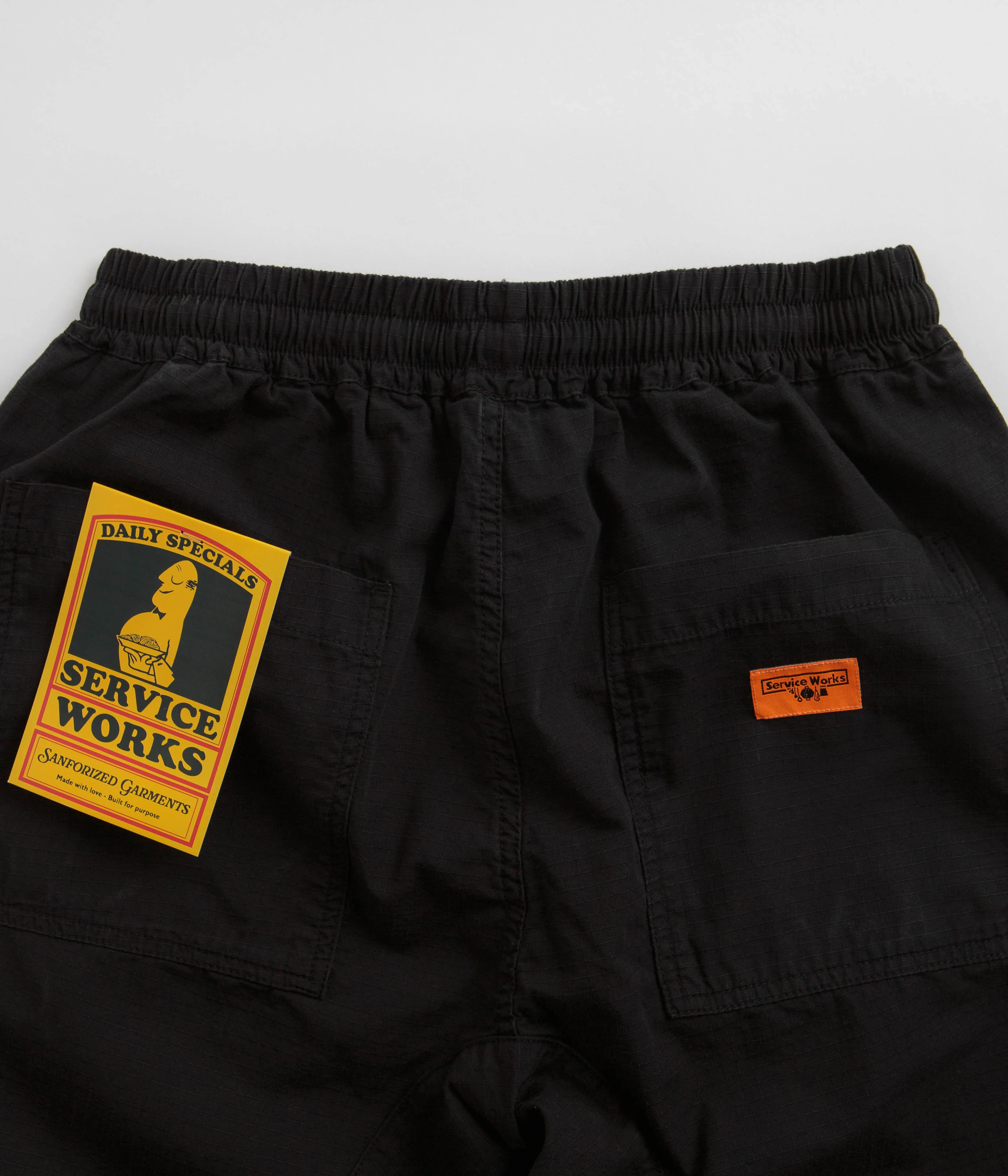 Service Works Ripstop Chef Pants - Black - Image 5