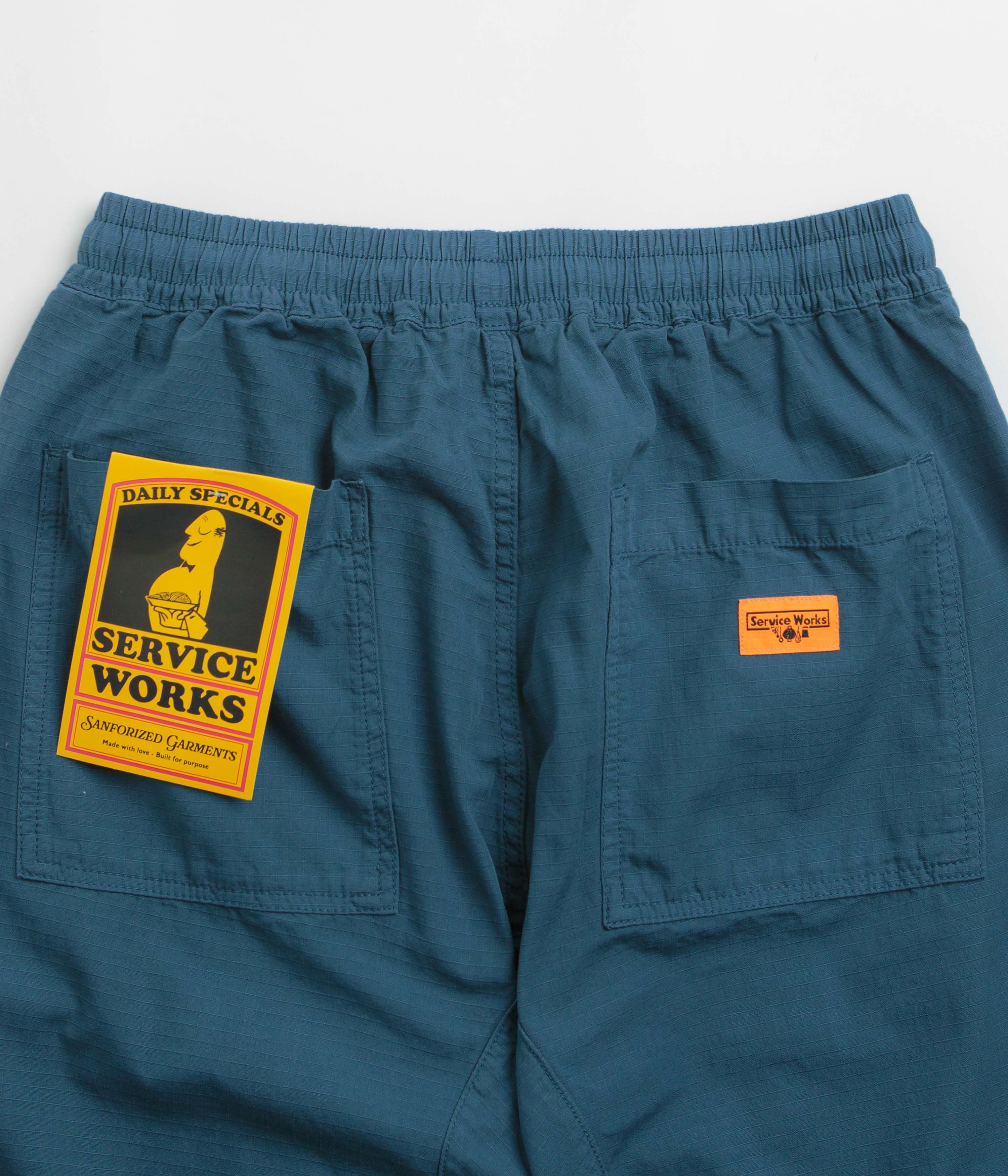 Service Works Ripstop Chef Pants - Ocean - Image 5
