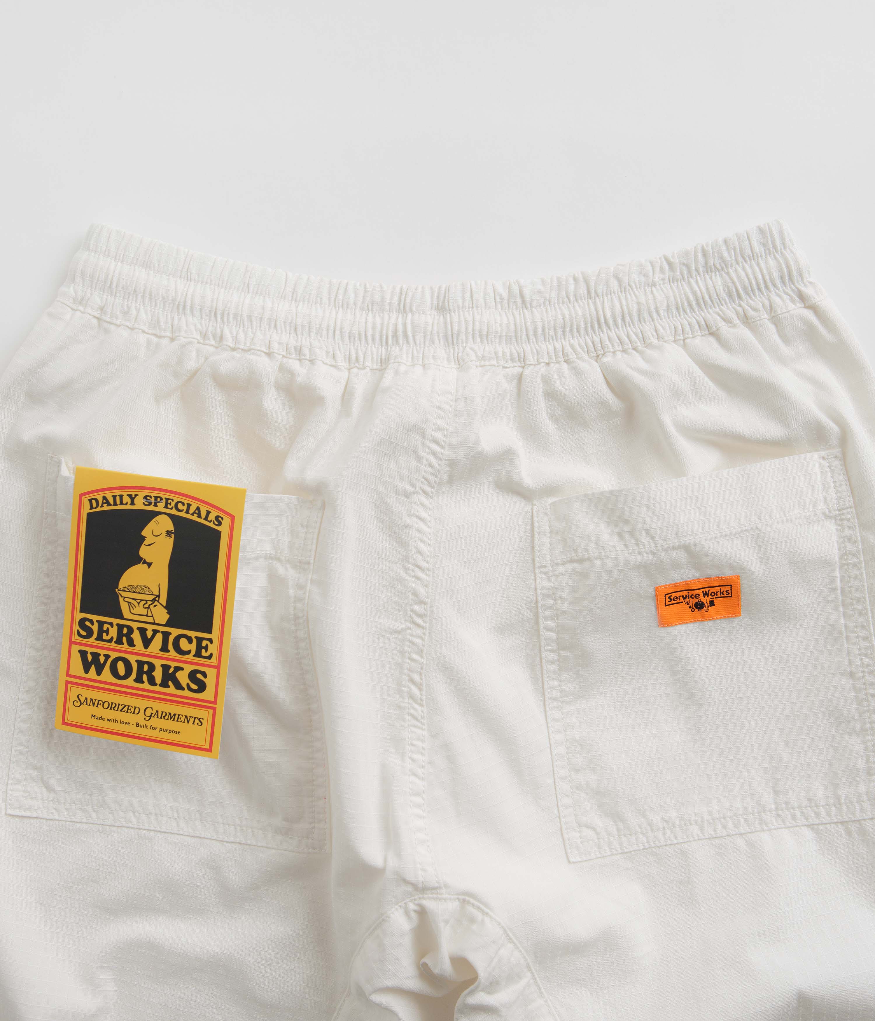 Service Works Ripstop Chef Pants - Off-White - Image 5