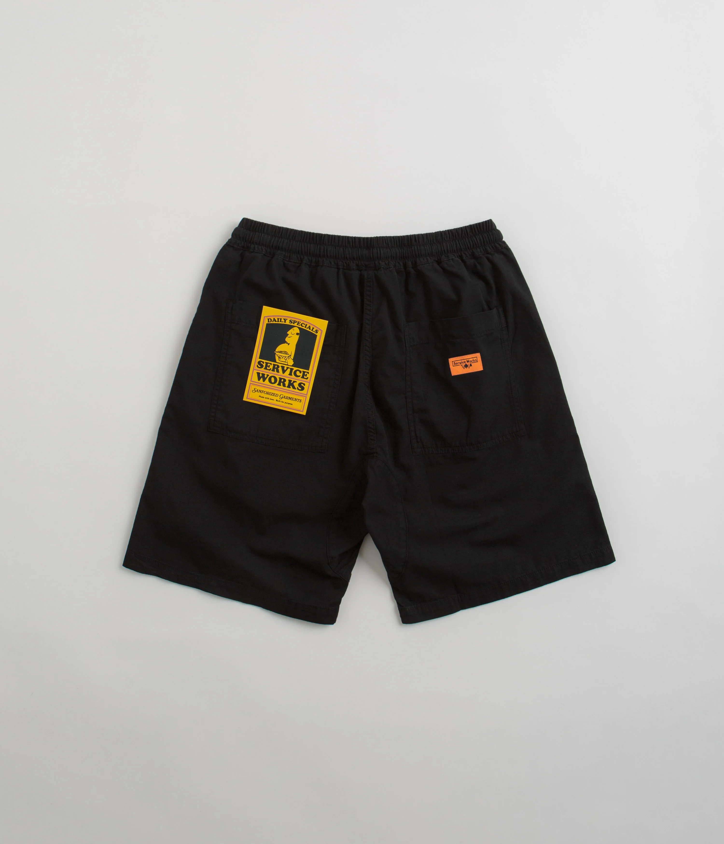 Service Works Ripstop Chef Shorts - Black - Image 3