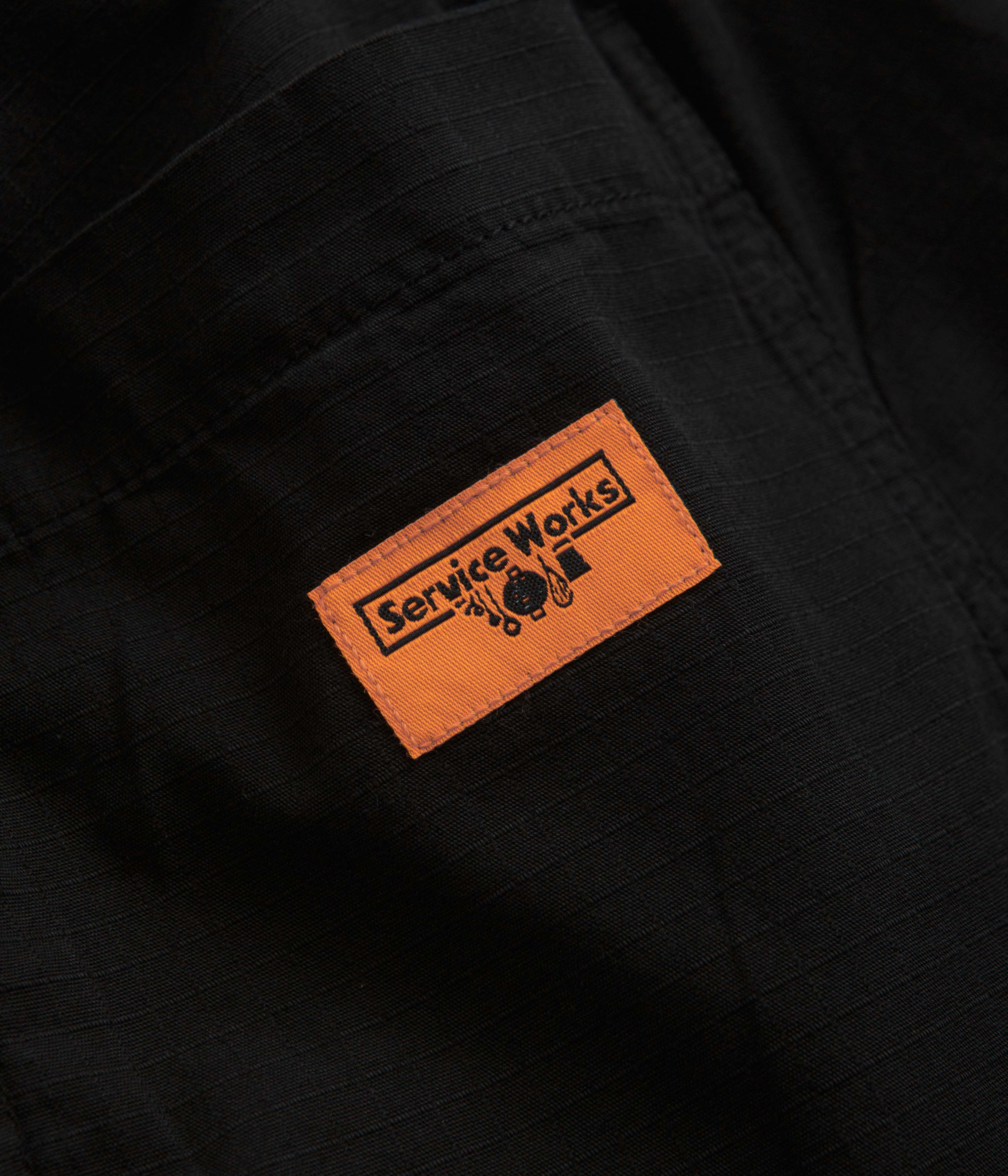 Service Works Ripstop Chef Shorts - Black - Image 5