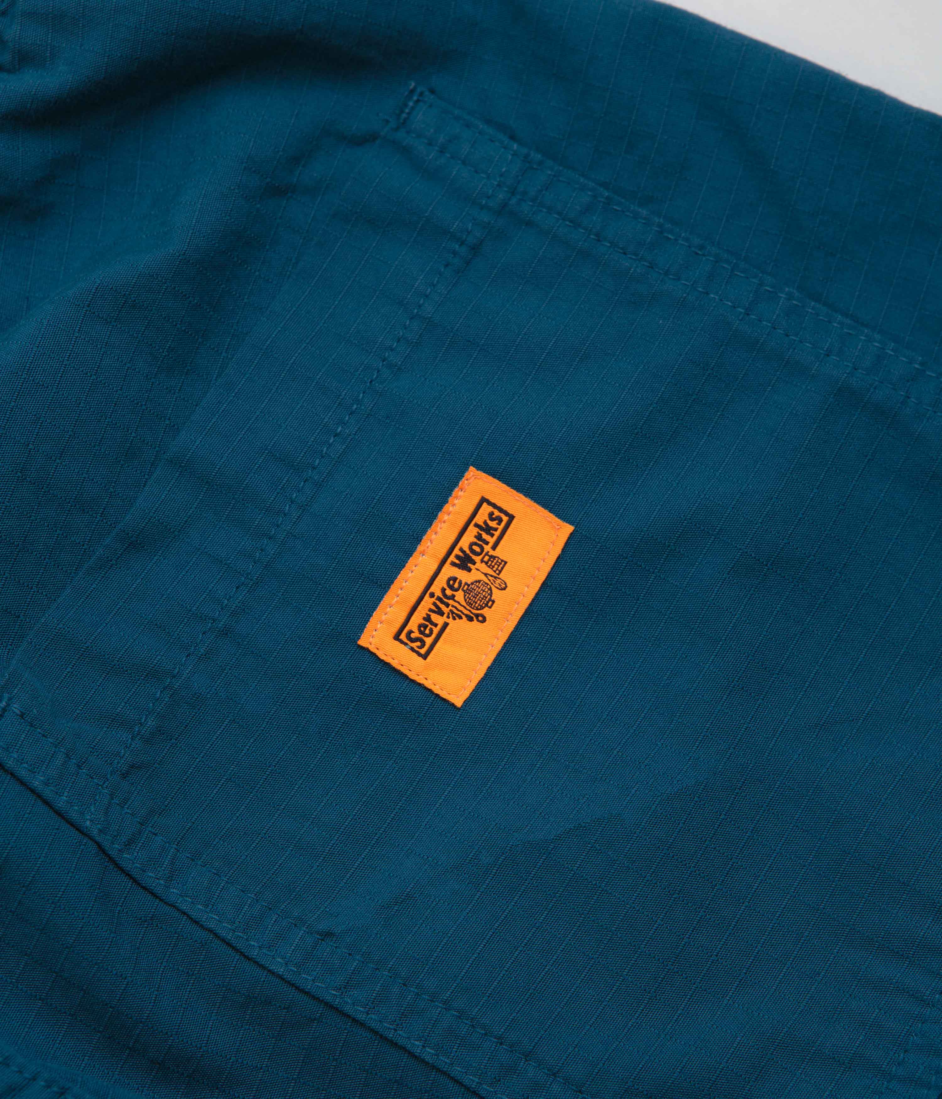 Service Works Ripstop Chef Shorts - Ocean - Image 7