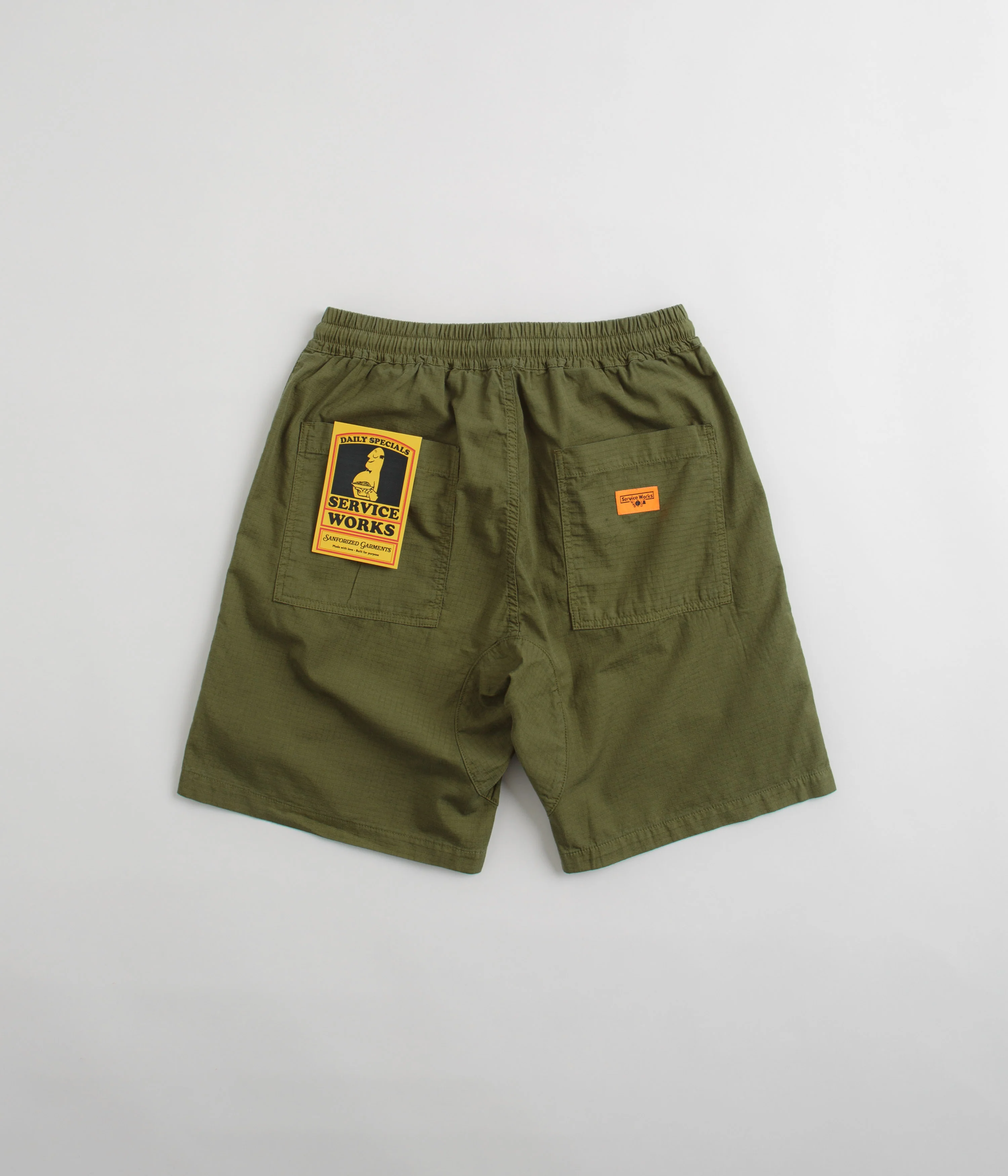 Service Works Ripstop Chef Shorts - Pesto - Image 3