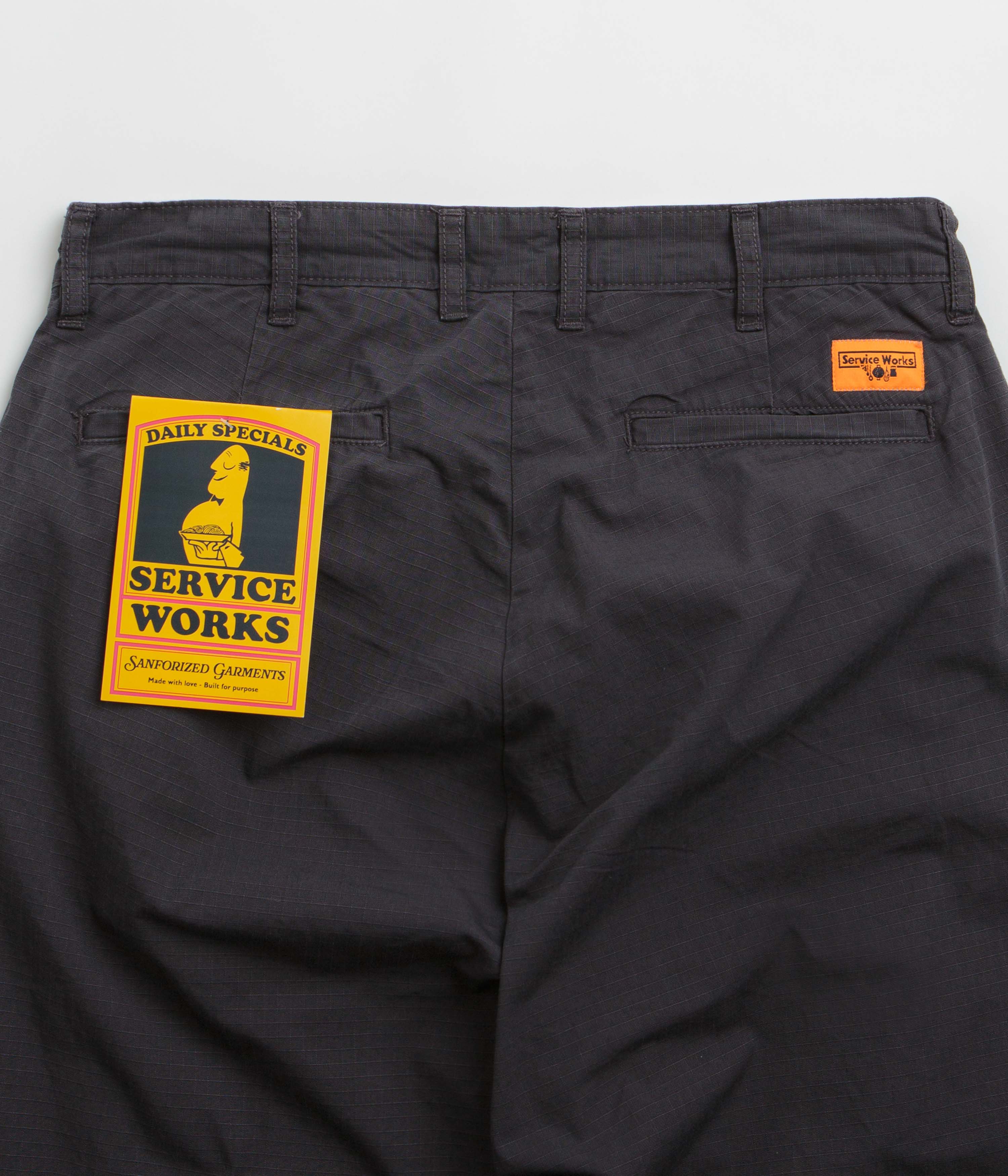 Service Works Ripstop Part Timer Pants - Washed Black - Image 6