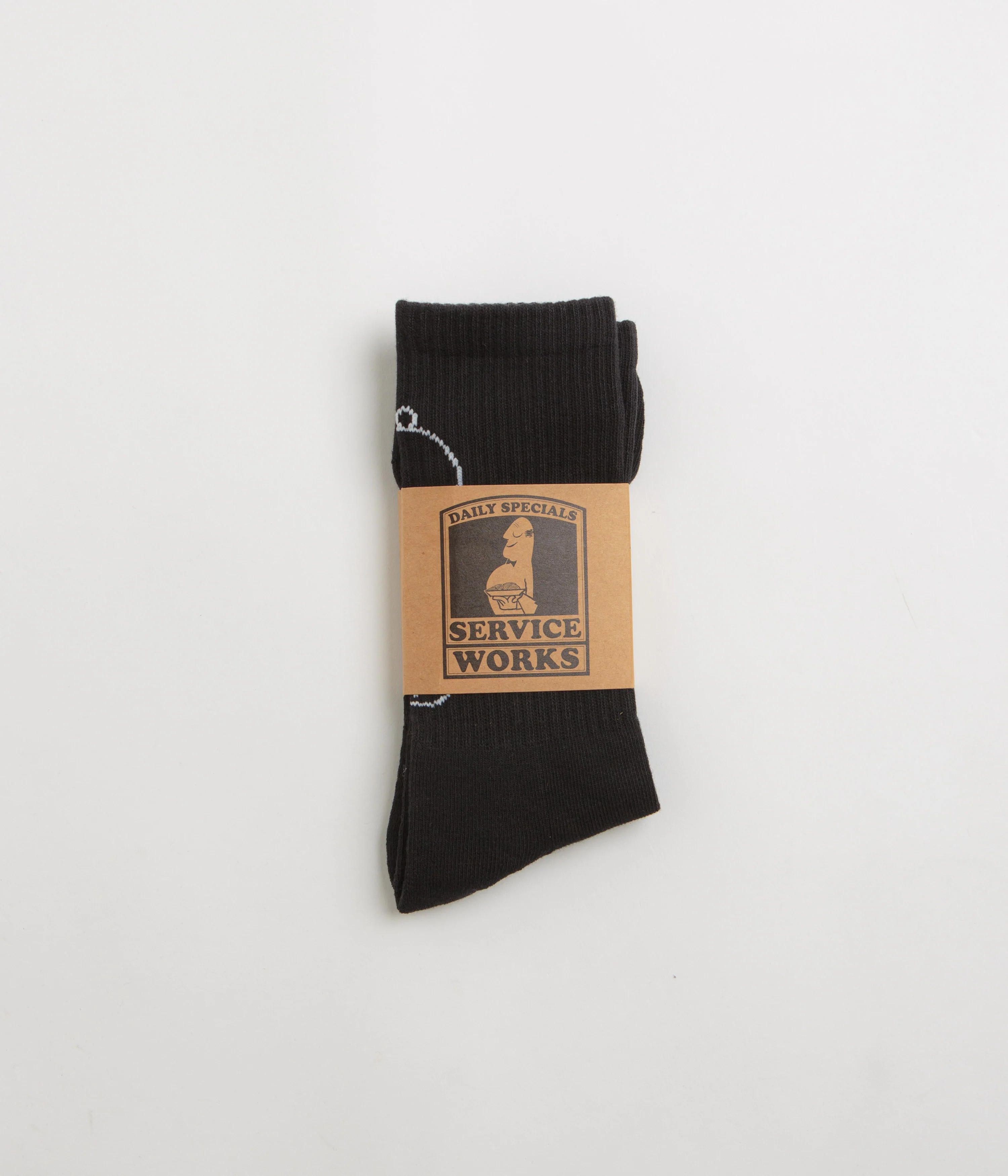 Service Works Salt + Pepper Socks - Black - Image 2