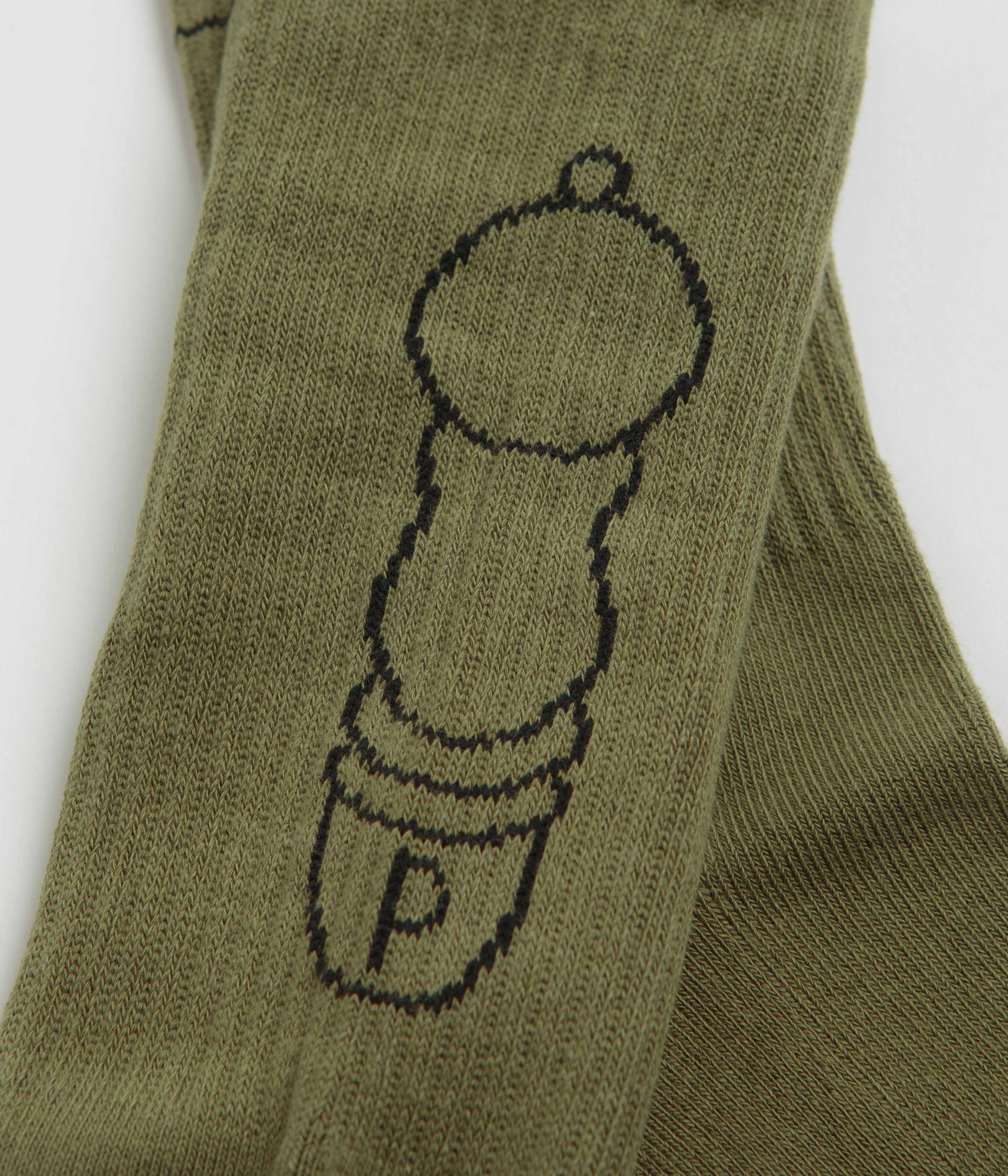 Service Works Salt + Pepper Socks - Olive - Image 4