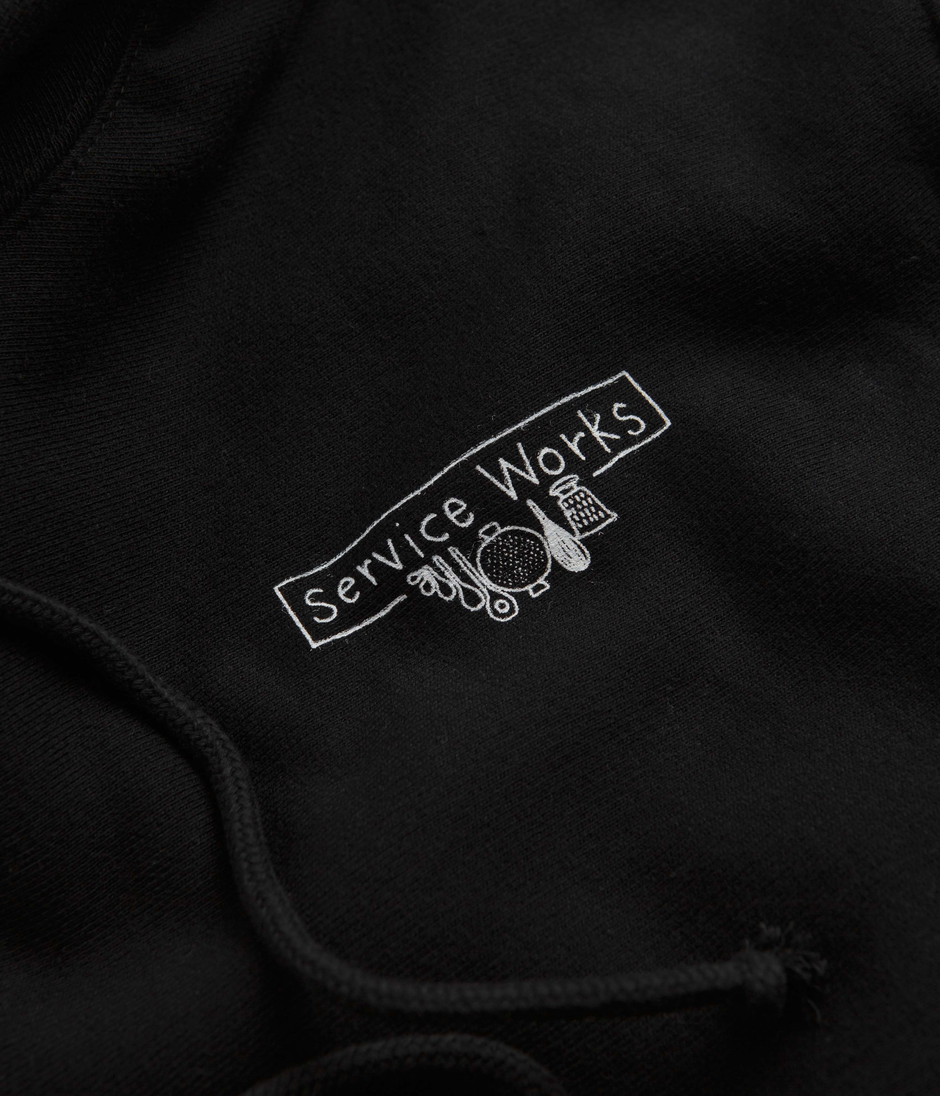 Service Works Scribble Logo Hoodie - Black - Image 3
