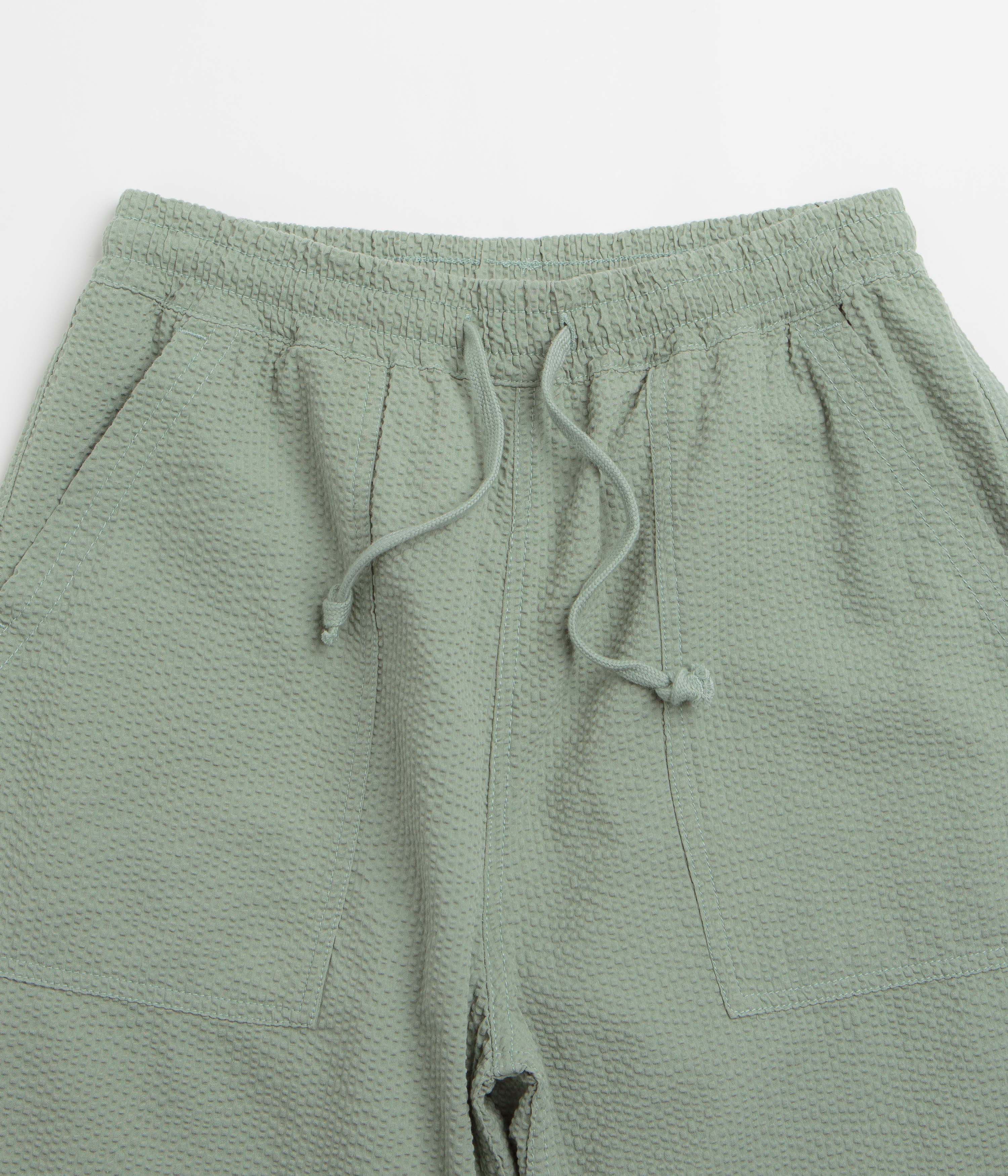Service Works Seersucker Chef Shorts - Sage - Image 4