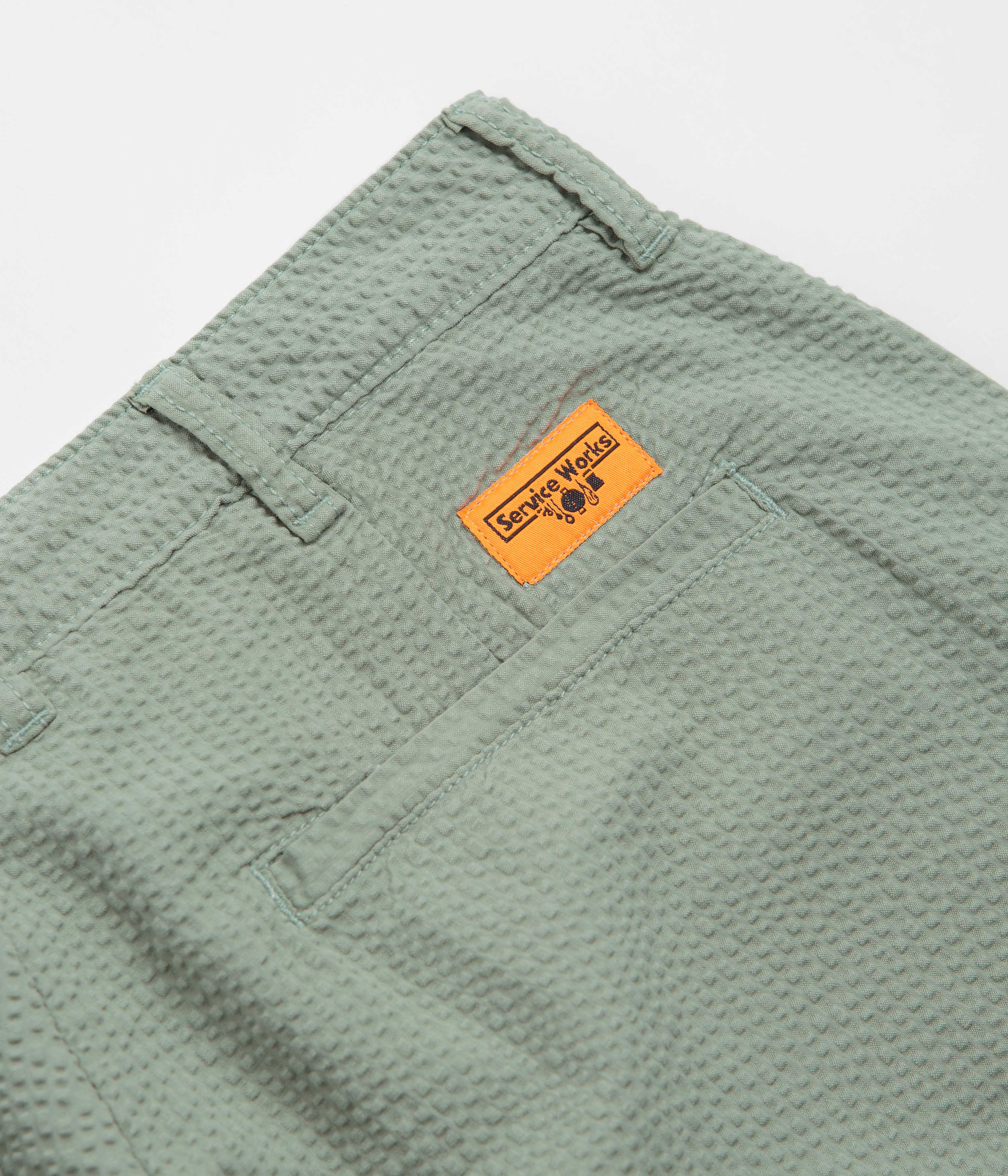 Service Works Seersucker Part Timer Shorts - Sage - Image 7